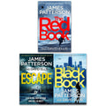 James Patterson Black Book Thrillers 3 Books Collection Set (The Black Book,The Red Book & Escape)