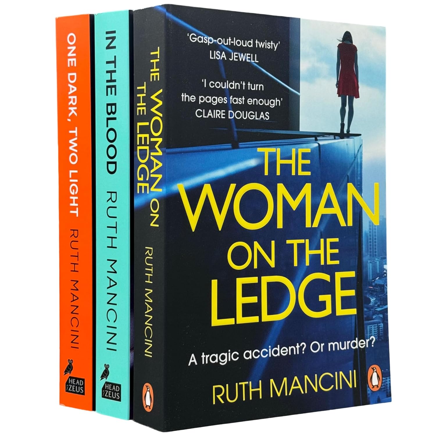 Ruth Mancini 3 Books Collection Set (In the Blood, One Dark, Two Light & The Woman on the Ledge)