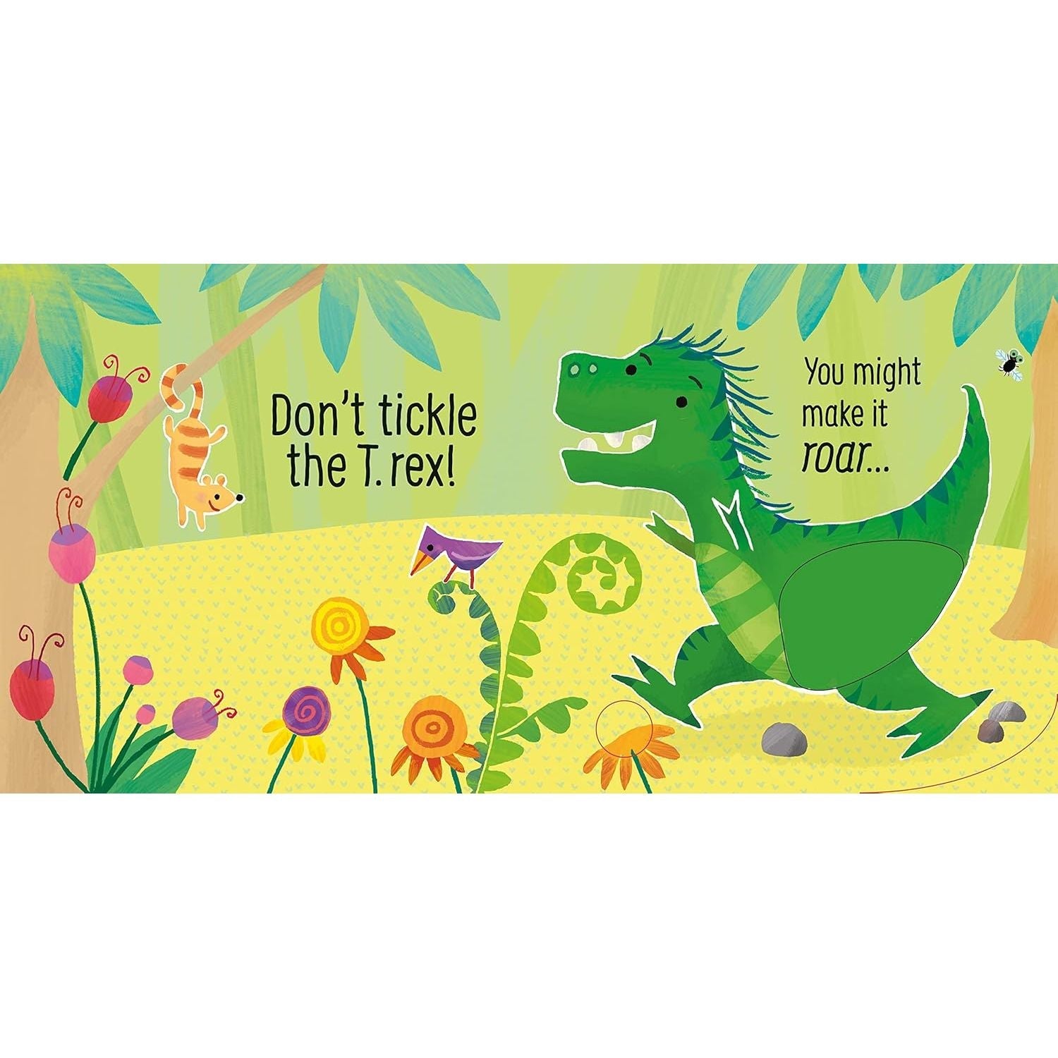 Don't tickle the T. rex! (DON'T TICKLE Touchy Feely Sound Books)