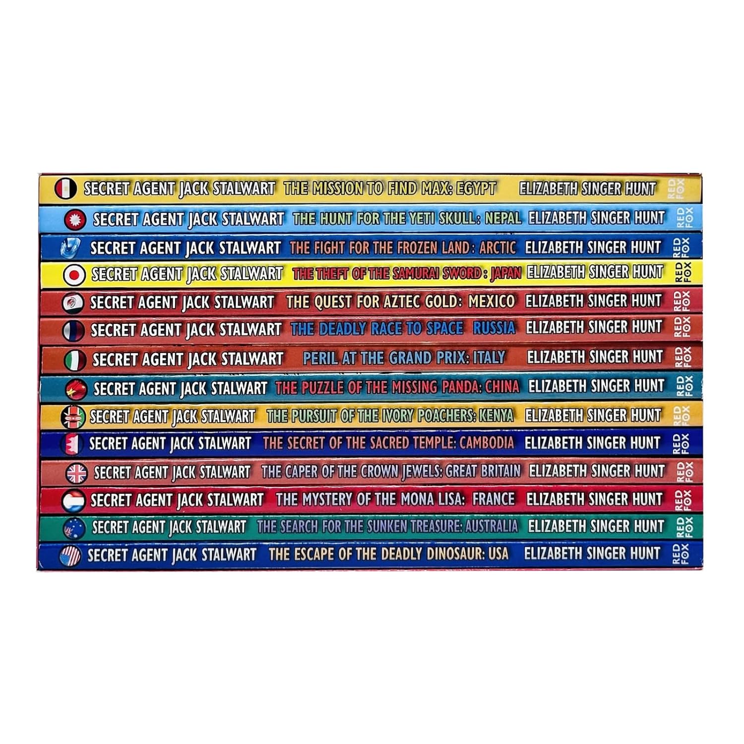 Secret Agent Jack Stalwart The Ultimate Collection 14 Books Box Set By Elizabeth Singer Hunt (USA, Australia, France, Great Britain)