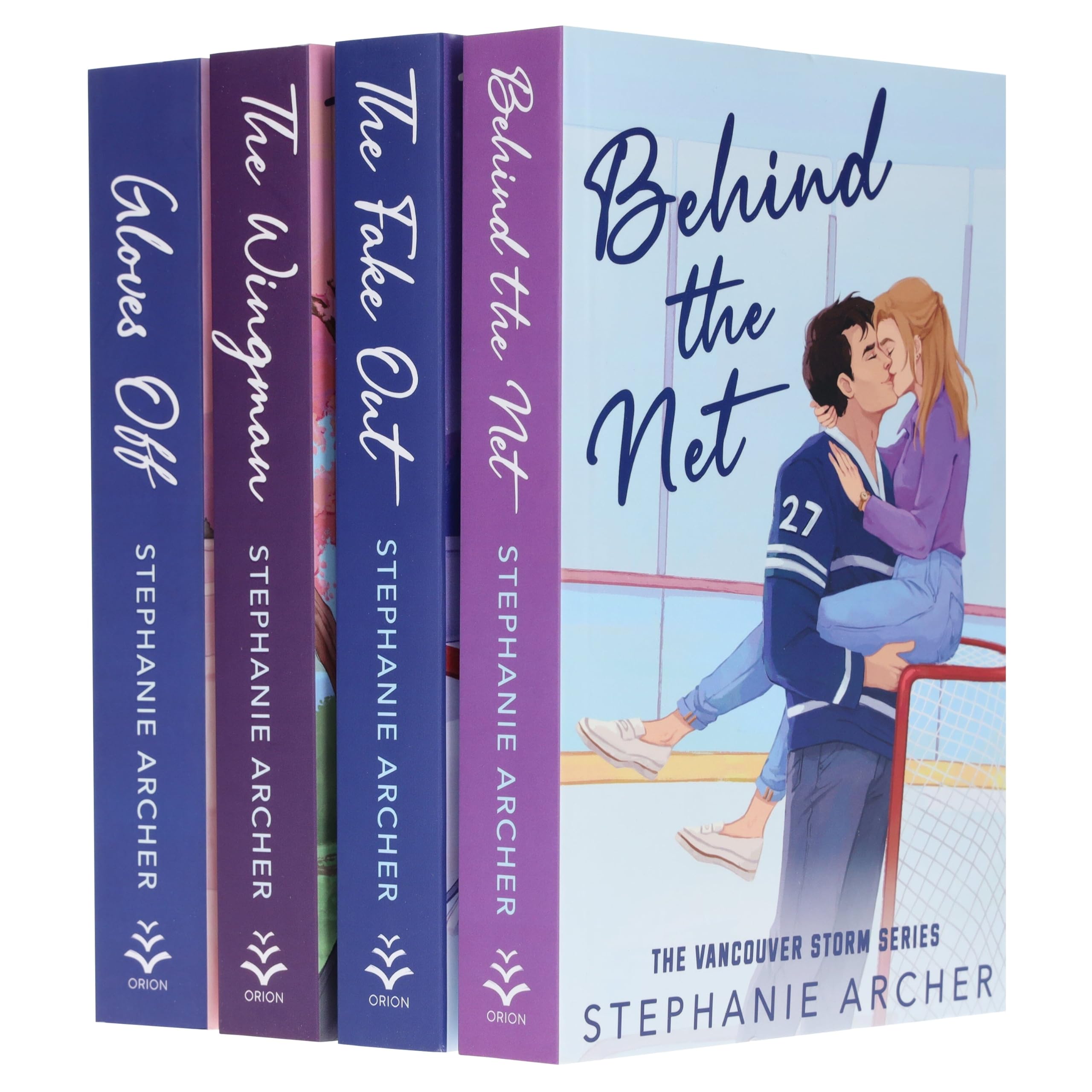 Vancouver Storm Series by Stephanie Archer 4 Books Collection Set (Behind The Net, The Fake Out, The Wingman and Gloves Off)