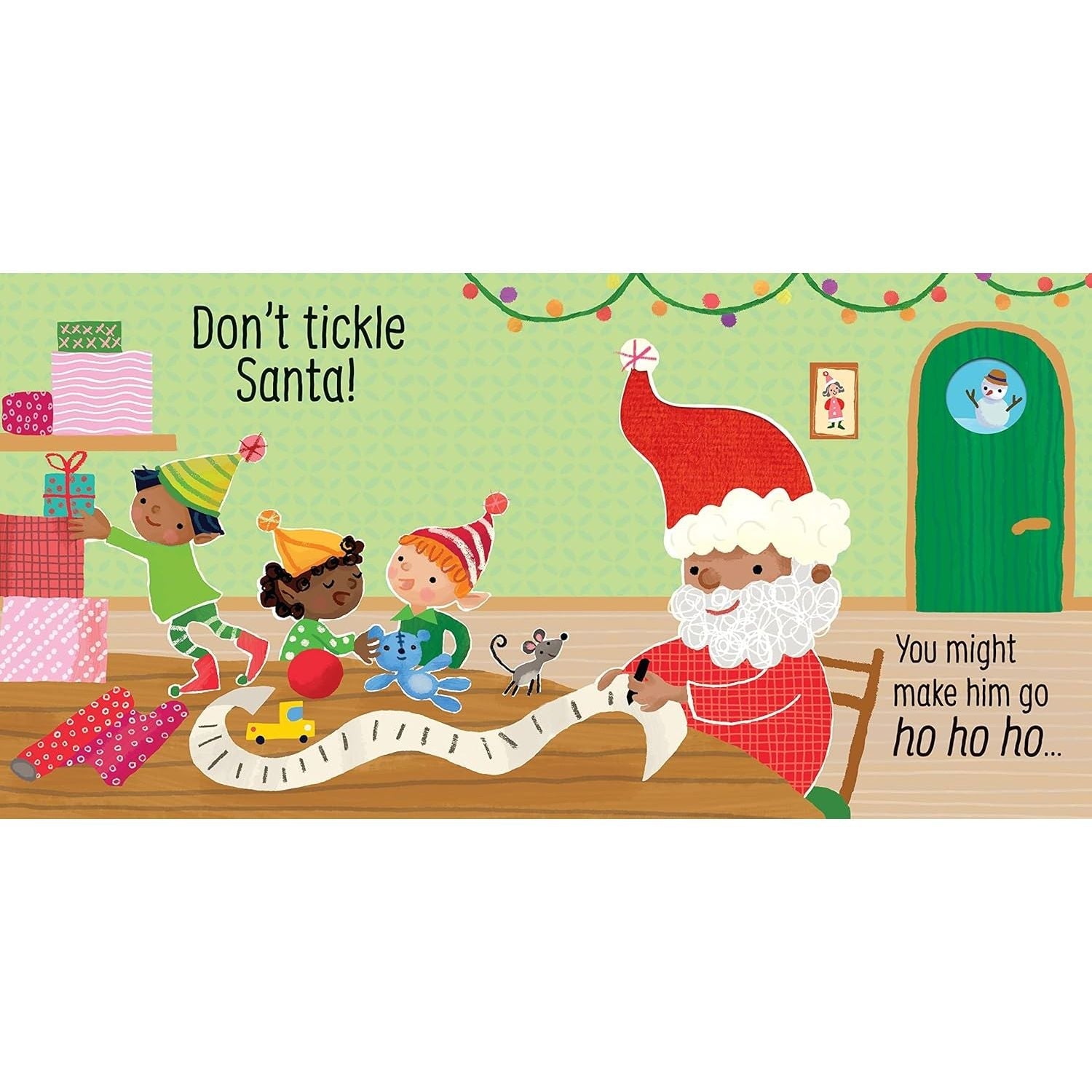 Don't Tickle Santa! (Touchy-feely sound books) by Sam Taplin