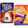 Time Keys Series by M. G. Leonard Illustrated 2 Books Collection Set (Hunt for the Golden Scarab & The Legend of Viking Thunder)