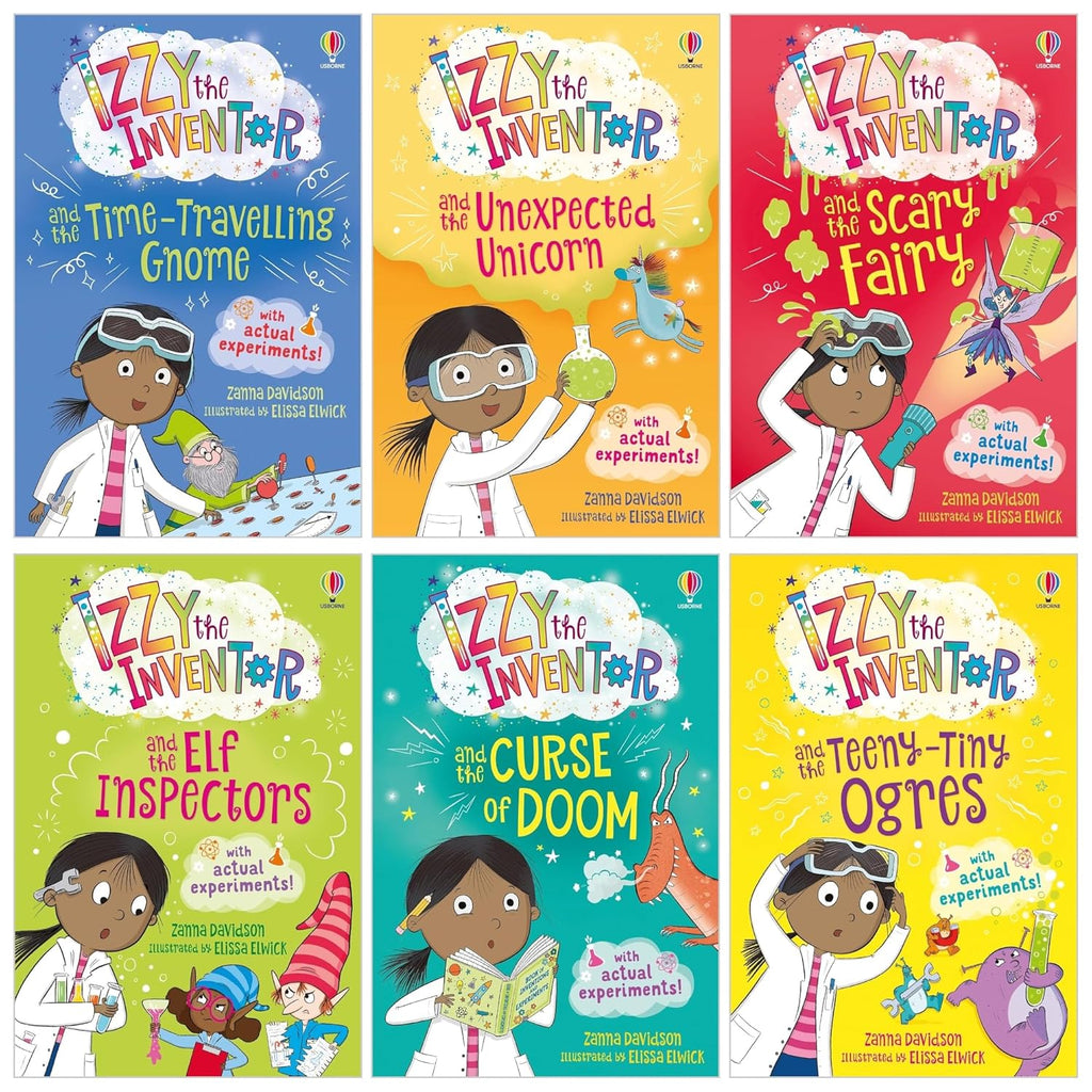 Izzy the Inventor Series By Zanna Davidson 6 Books Collection Set (The Unexpected Unicorn, The Curse of Doom)