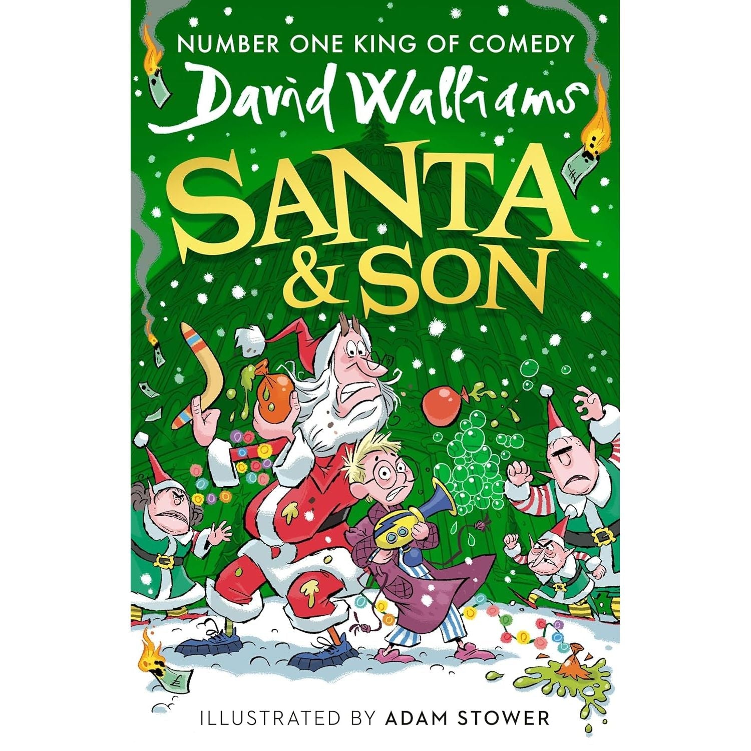 David Walliams 3 Books Collection Set (Santa & Son, The World’s Worst Children 3, The World of David Walliams Book of Stuff)