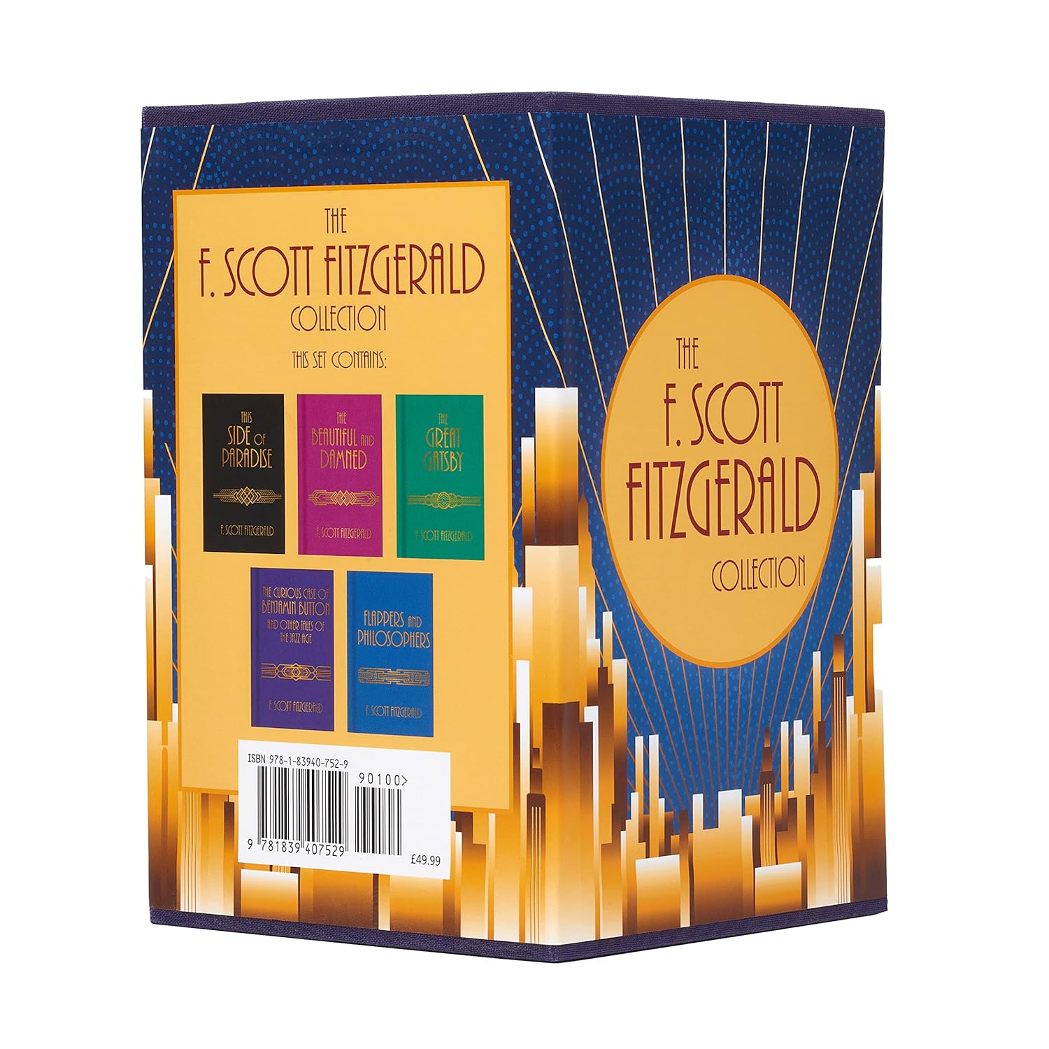 The F. Scott Fitzgerald Collection: Deluxe 5-Book  Boxed Set (This Side of Paradise, The Beautiful and Damned)