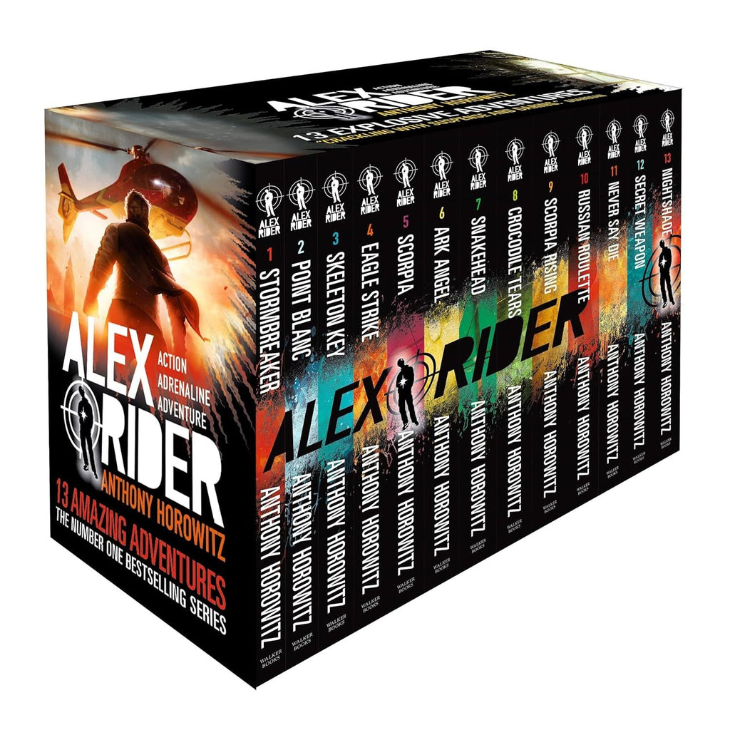 Alex Rider 13 Books Collection Boxset (Stormbreaker, Point Blanc, Skeleton Key, Eagle Strike)