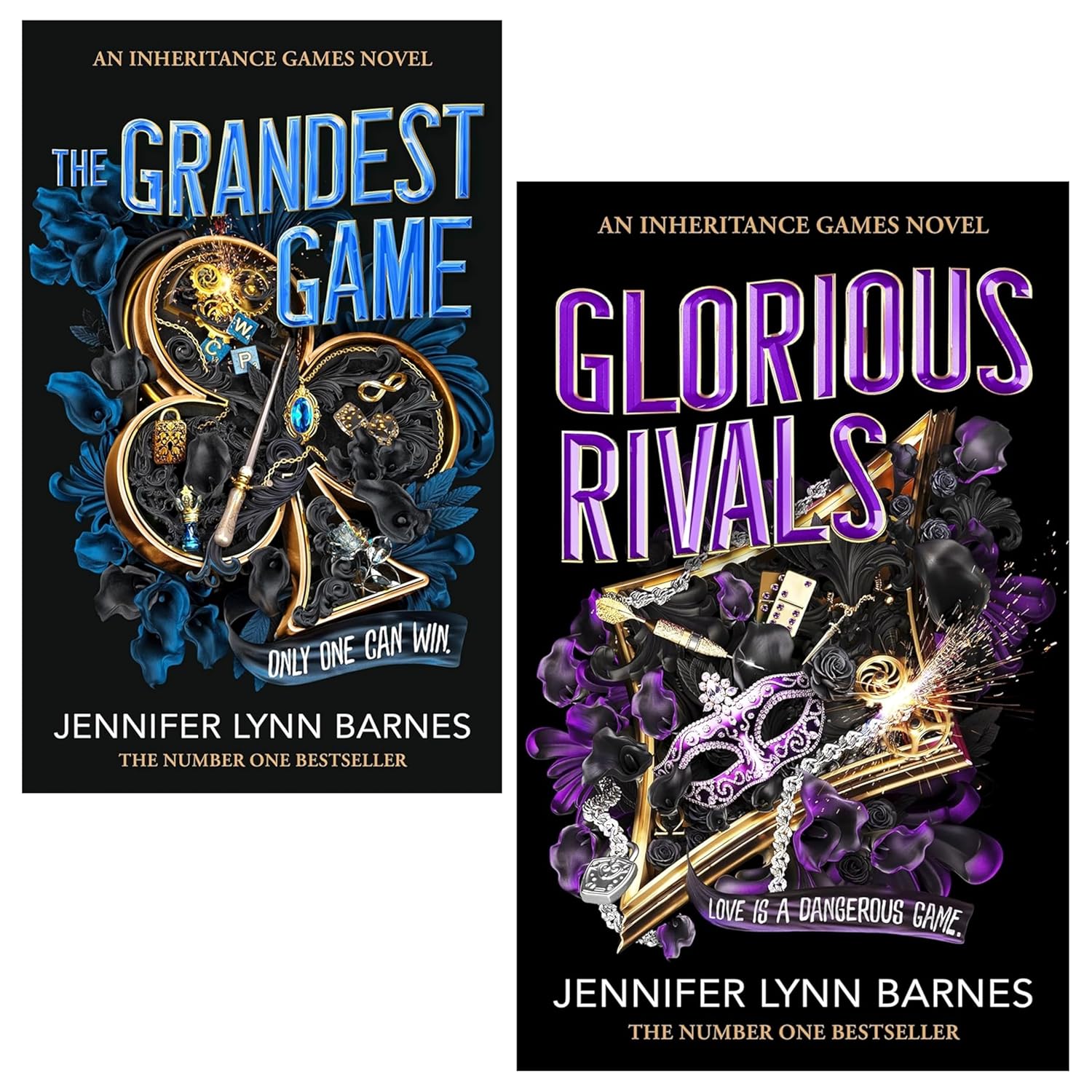 The Grandest Game Series by Jennifer Lynn Barnes 2 Books Collection Set (Glorious Rival(HB) & The Grandest Game
