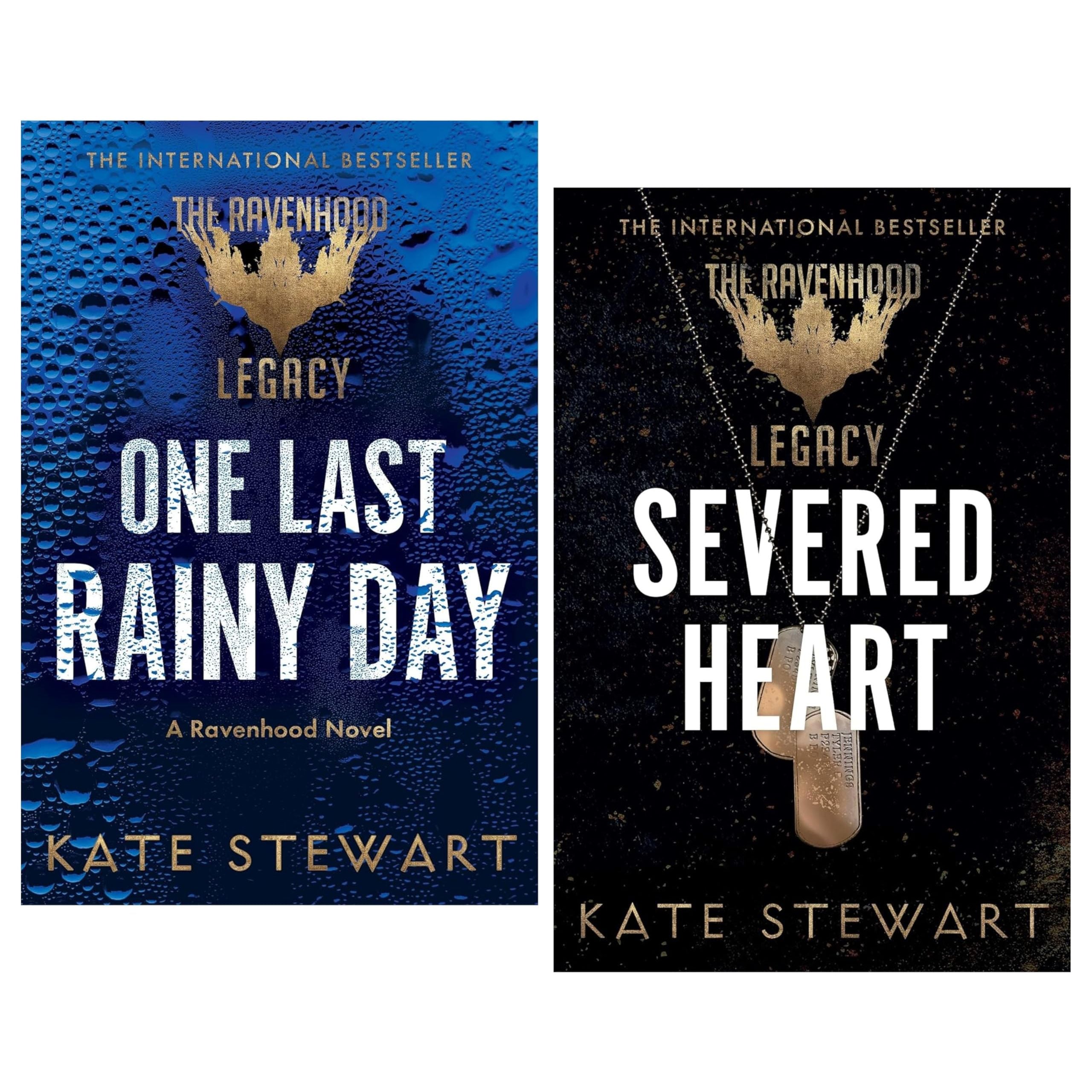 The Ravenhood Legacy Series by Kate Stewart 2 Books Collection Set (One Last Rainy Day and Severed Heart)