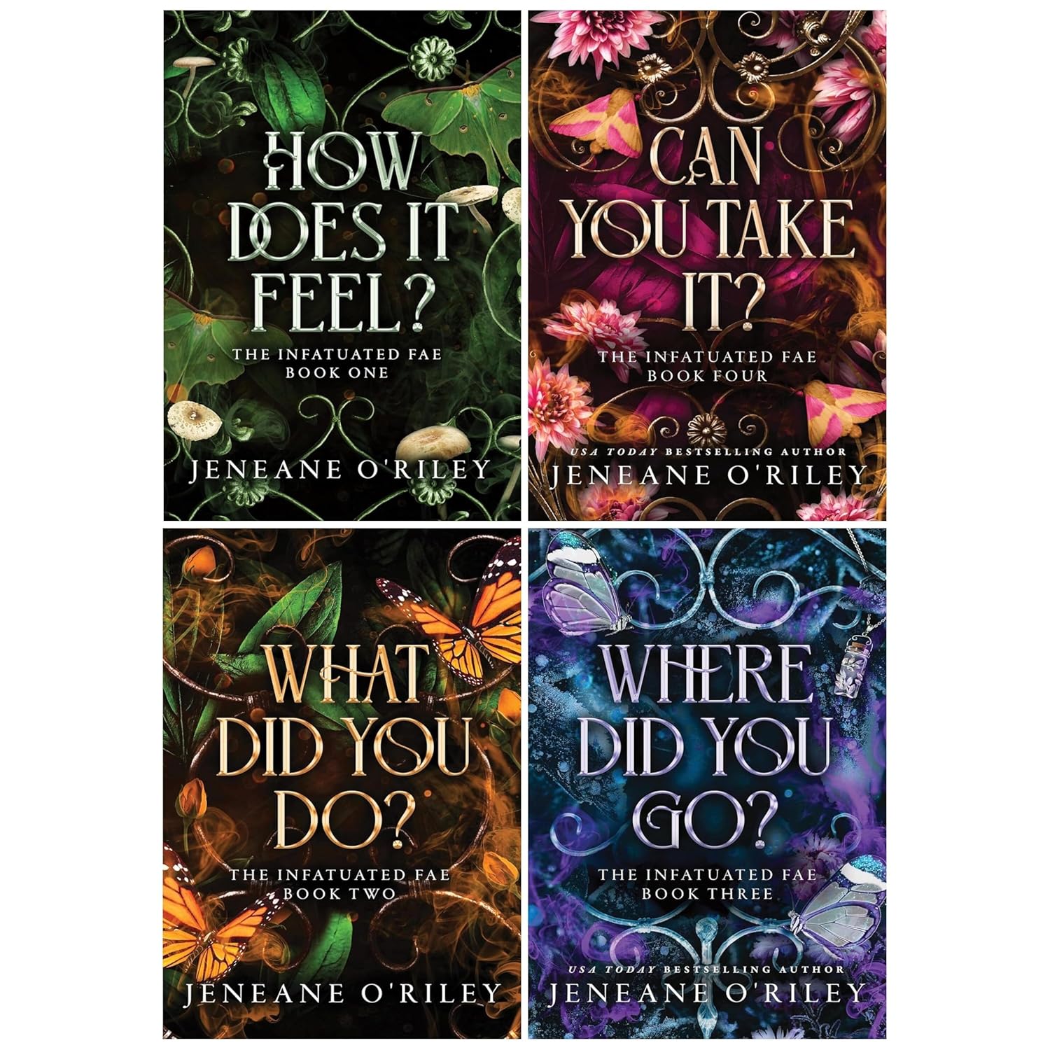 Infatuated fae Series 4 Books Collection Set By Jeneane O'Riley (How Does It Feel?, What Did You Do?, Where Did You Go? and Can You Take It?)