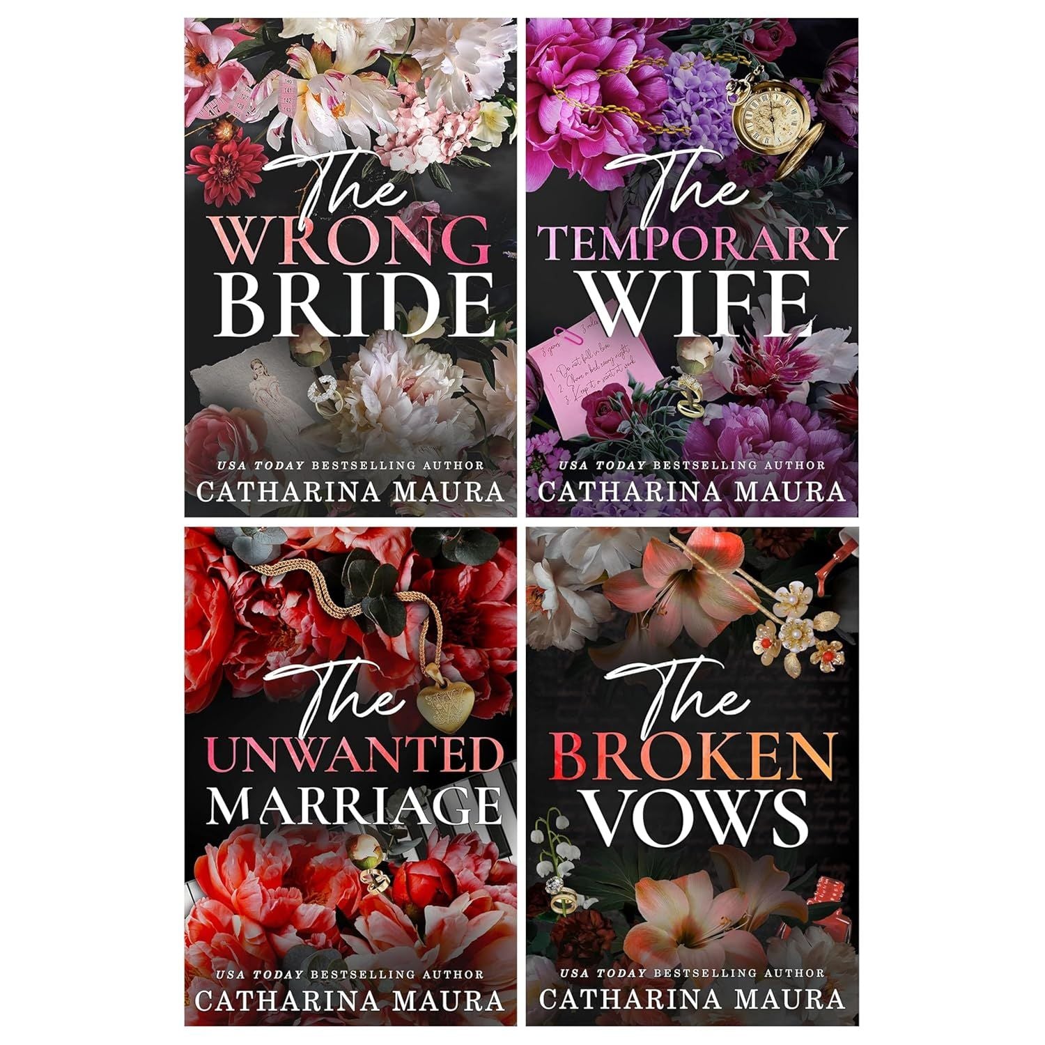 The Windsors Series by Catharina Maura 4 Books Collection Set (The Wrong Bride, The Temporary Wife)