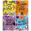 Poetry to Perform Series By Joseph Coelho 4 Picture Books Collection Set (Smile Out Loud, Courage Out Loud, Spooky Poems Aloud & Poems Aloud)
