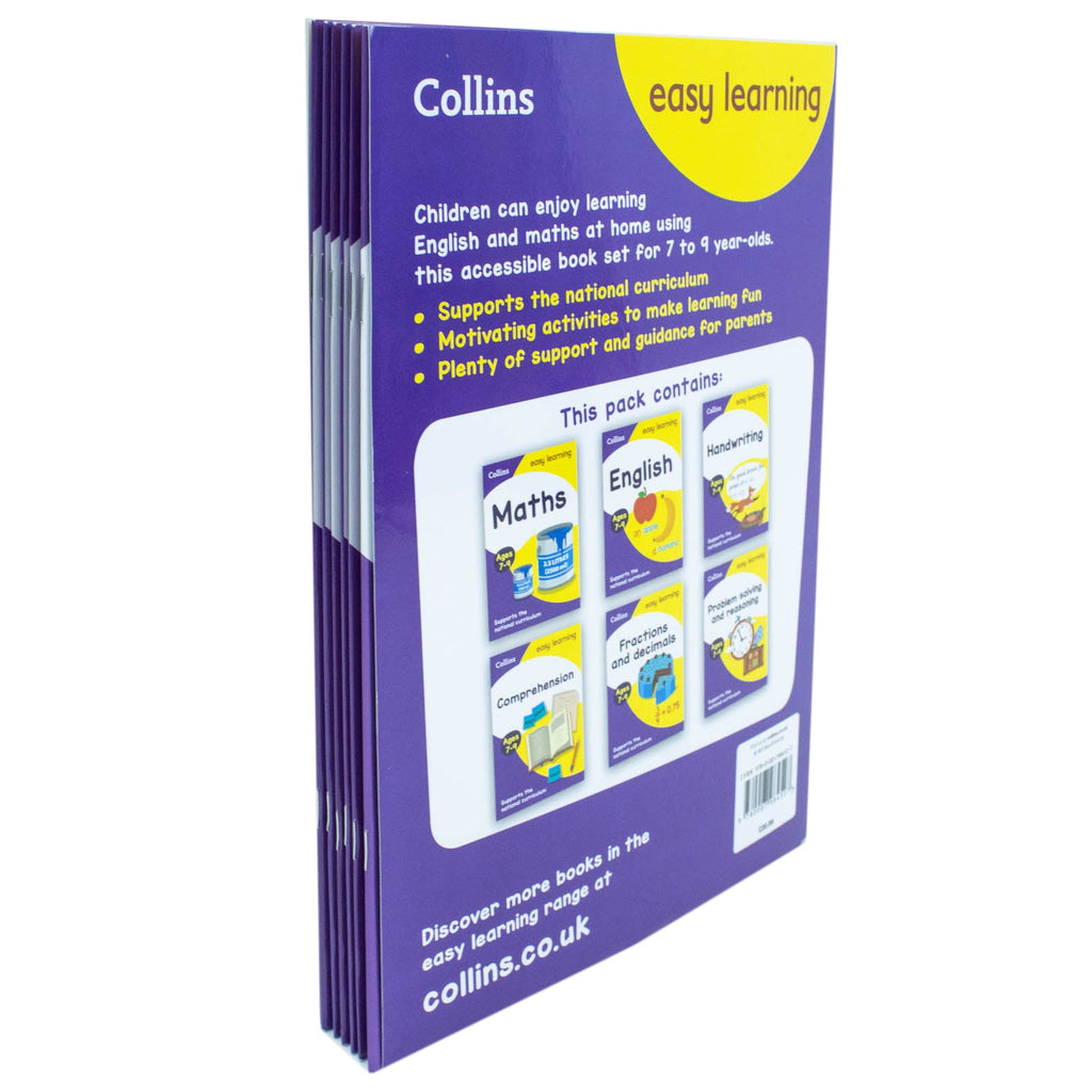 Collins Easy Learning KS2 6 Books Collection Set Ages 7-9: Ideal for home learning(Maths, English, Handwriting, Comprehension)