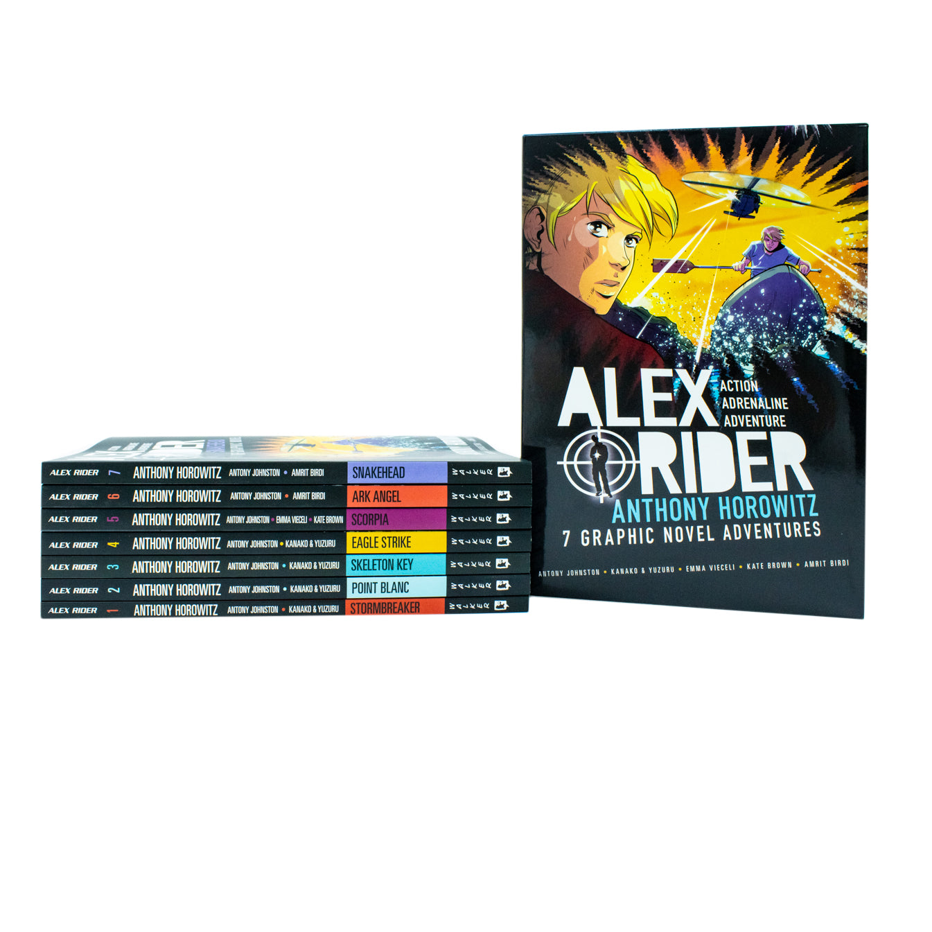 Alex Rider Graphic Novel Adventures 7 Books Collection Box Set by Anthony Horowitz Scorpia,  Eagle Strike