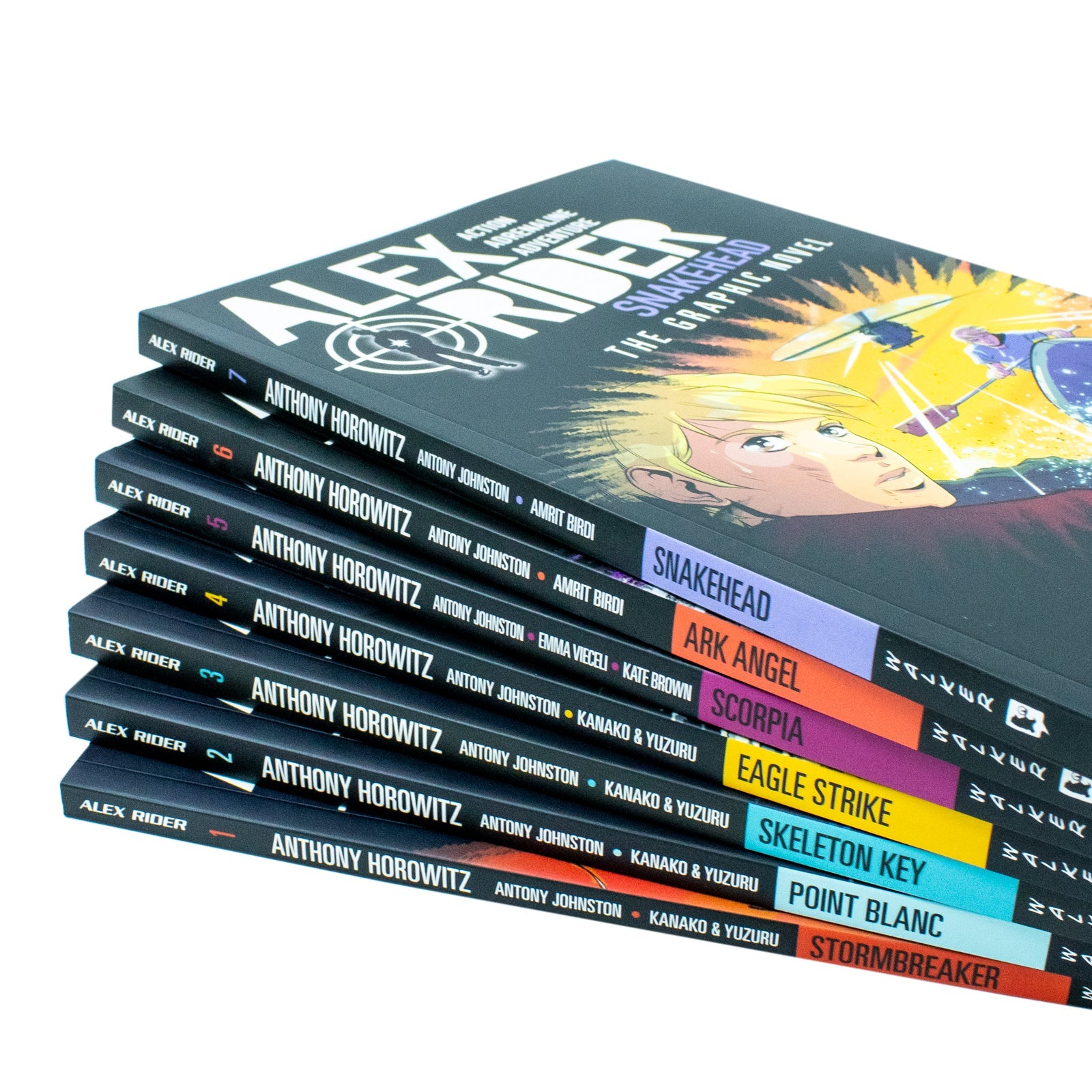 Alex Rider Graphic Novel Adventures 7 Books Collection Box Set by Anthony Horowitz Scorpia,  Eagle Strike