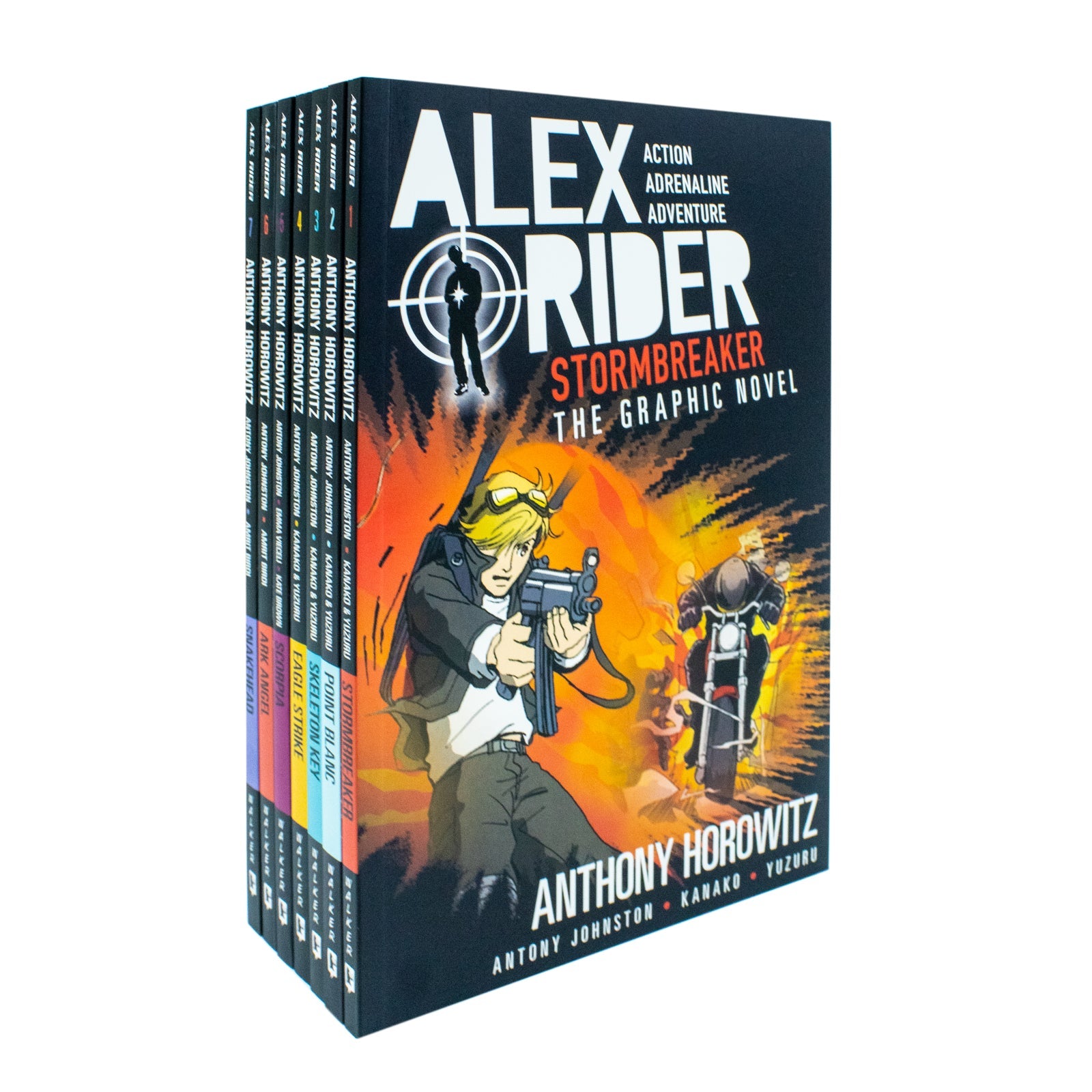 Alex Rider Graphic Novel Adventures 7 Books Collection Box Set by Anthony Horowitz Scorpia,  Eagle Strike