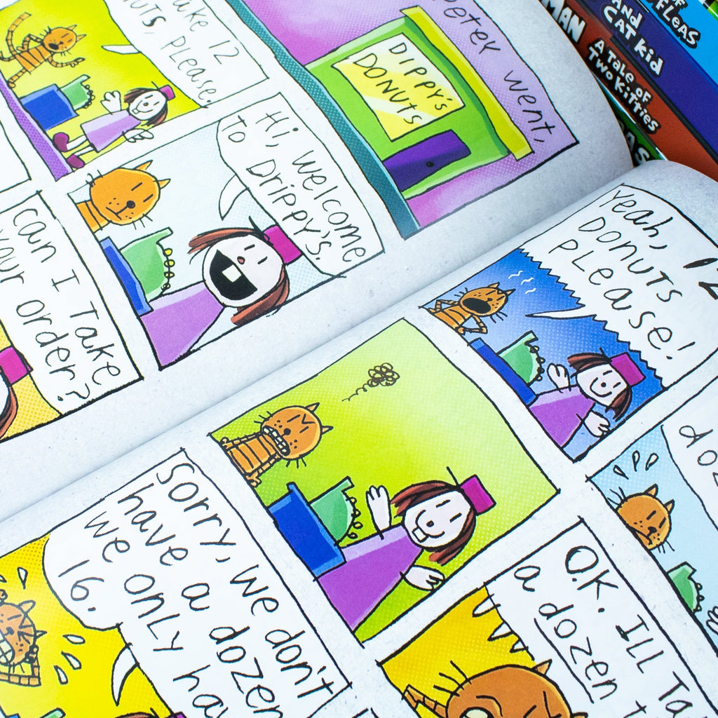 Dog Man (Book 1-12) by Dav Pilkey 12 Books Collection Set (Dog Man, Unleashed, A Tale of Two Kitties, Dog Man and Cat Kid)