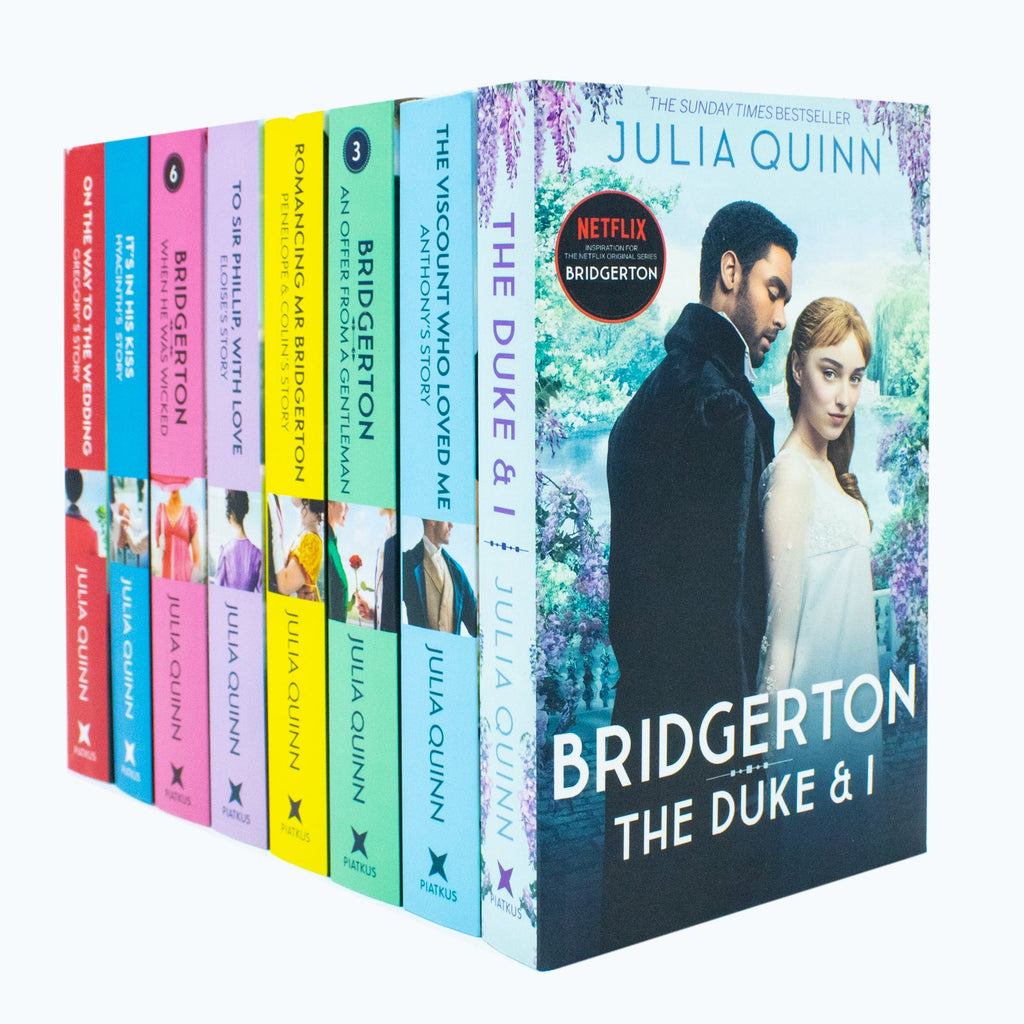 Bridgerton Family Book Series Complete Books 1 - 8 Collection Set by Julia Quinn