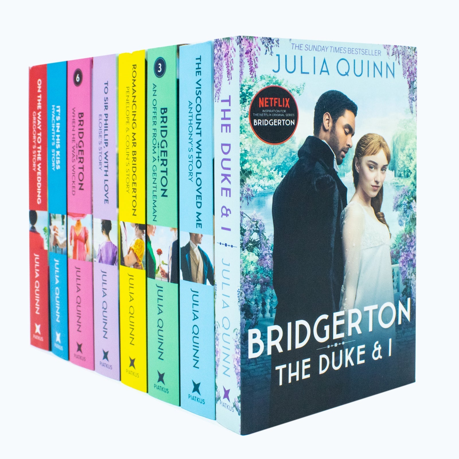 Bridgerton Family Book Series Complete Books 1 - 8 Collection Set by Julia Quinn