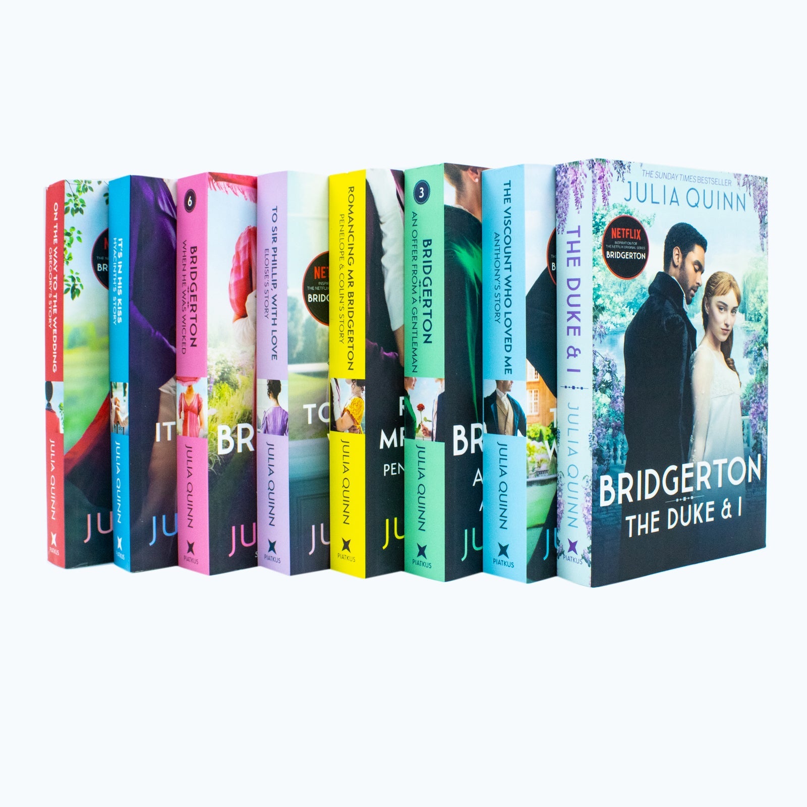 Bridgerton Family Book Series Complete Books 1 - 8 Collection Set by Julia Quinn