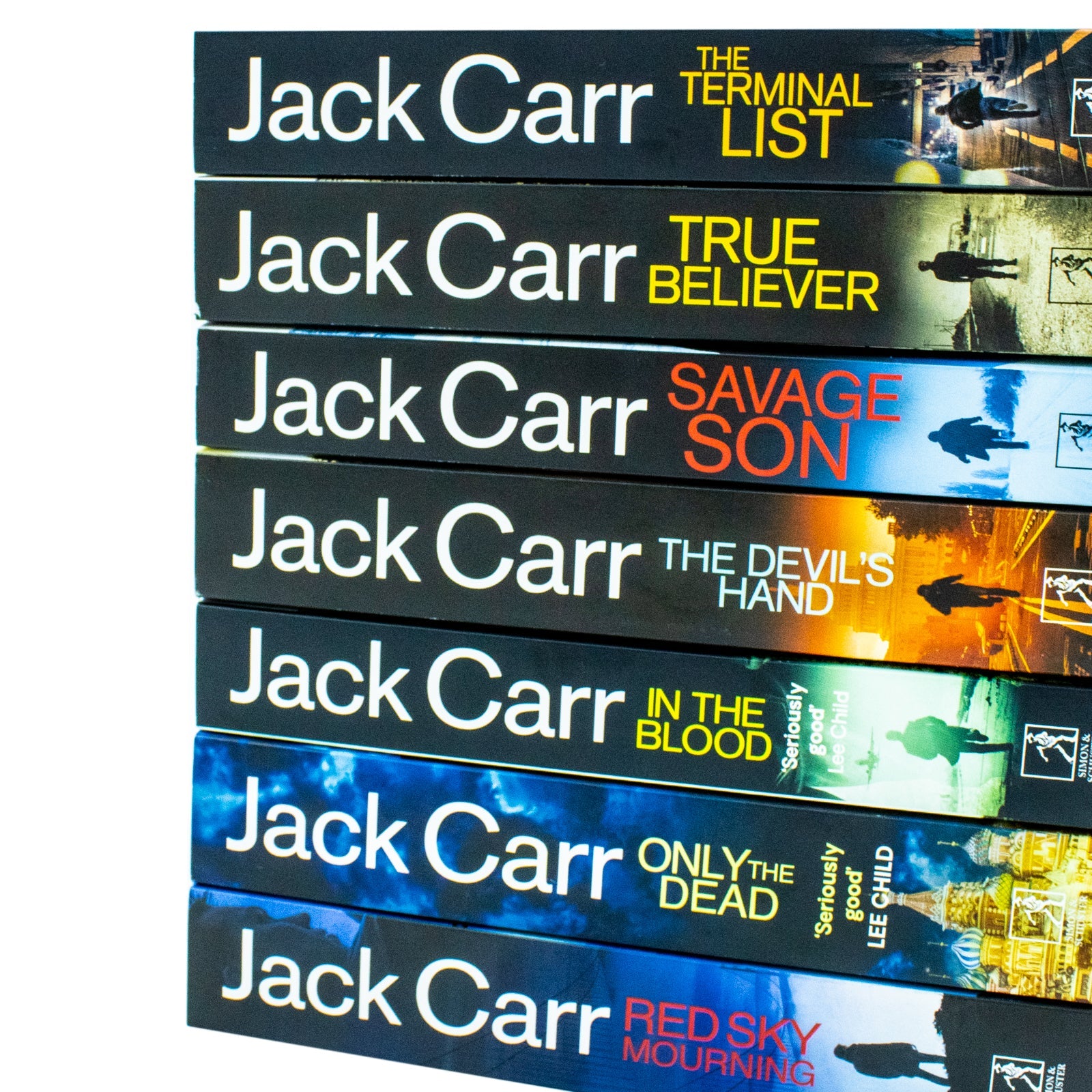 James Reece Series 7 Books Collection Set By Jack Carr True Believer, Savage Son, The Devil's Hand, In the Blood