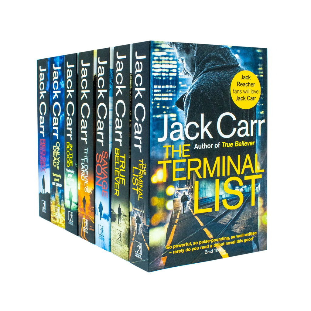 James Reece Series 7 Books Collection Set By Jack Carr True Believer, Savage Son, The Devil's Hand, In the Blood