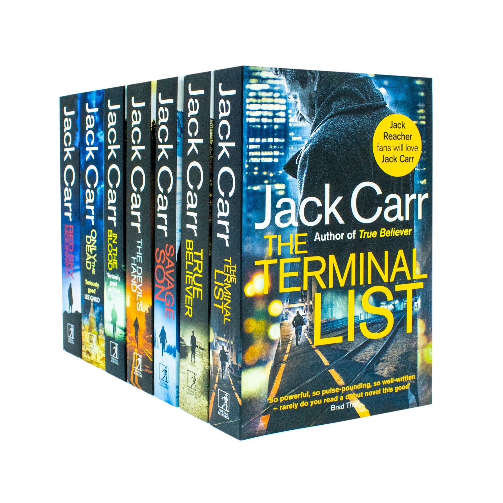 James Reece Series 7 Books Collection Set By Jack Carr True Believer, Savage Son, The Devil's Hand, In the Blood