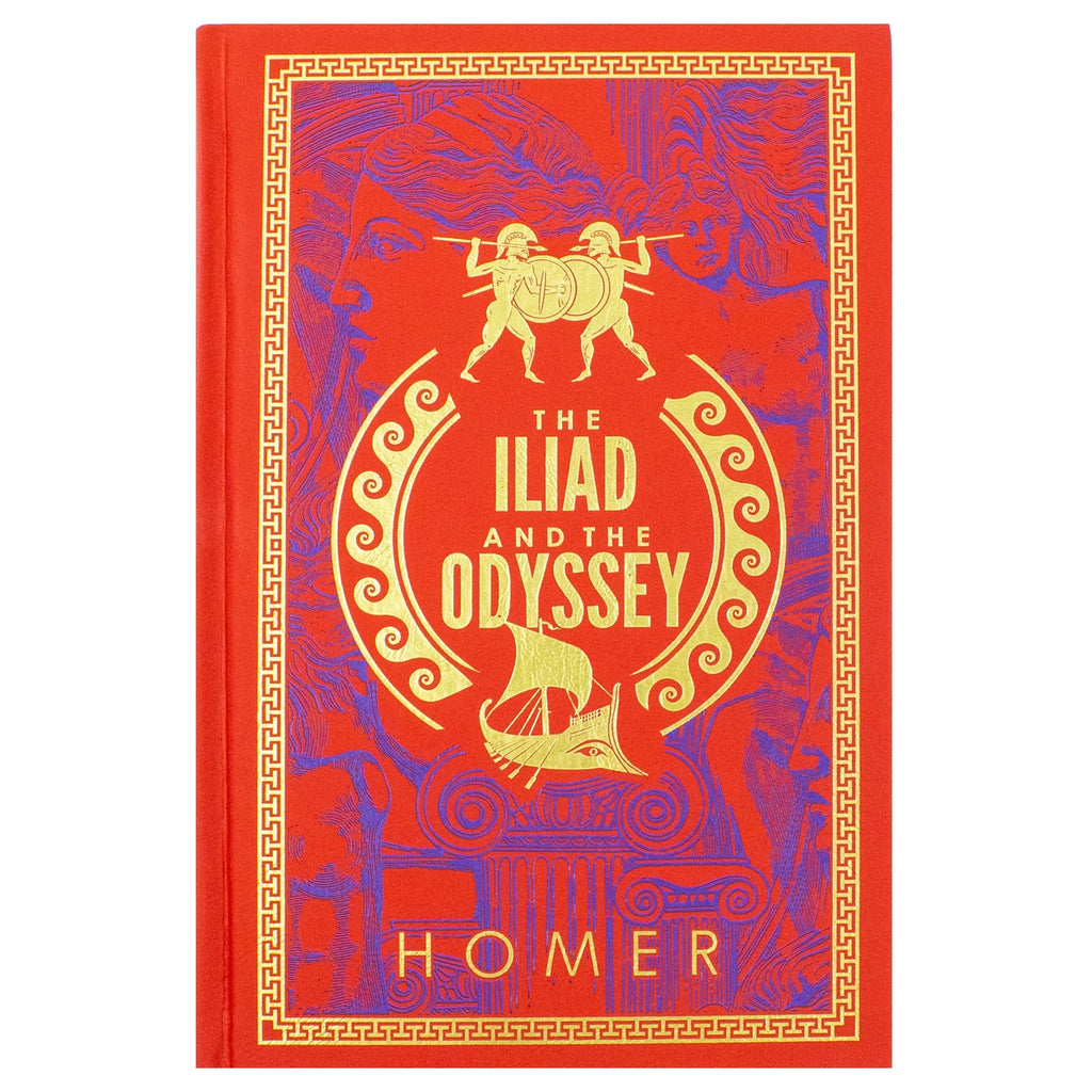 The Iliad and The Odyssey (Deluxe Leather-bound) by Homer