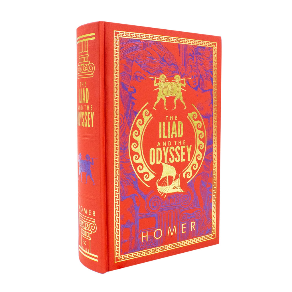 The Iliad and The Odyssey (Deluxe Leather-bound) by Homer