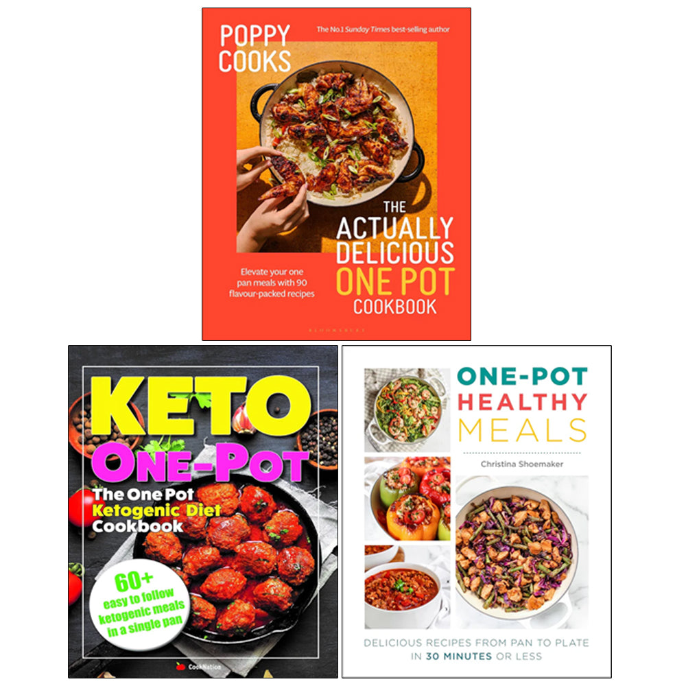 One Pot Healthy Meals, Poppy Cooks(HB), The One Pot Ketogenic Diet Cookbook 3 Books Collection Set