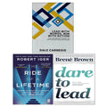 Lead With Words Win With Action, The Ride of a Lifetime, Dare to Lead 3 Books Collection Set