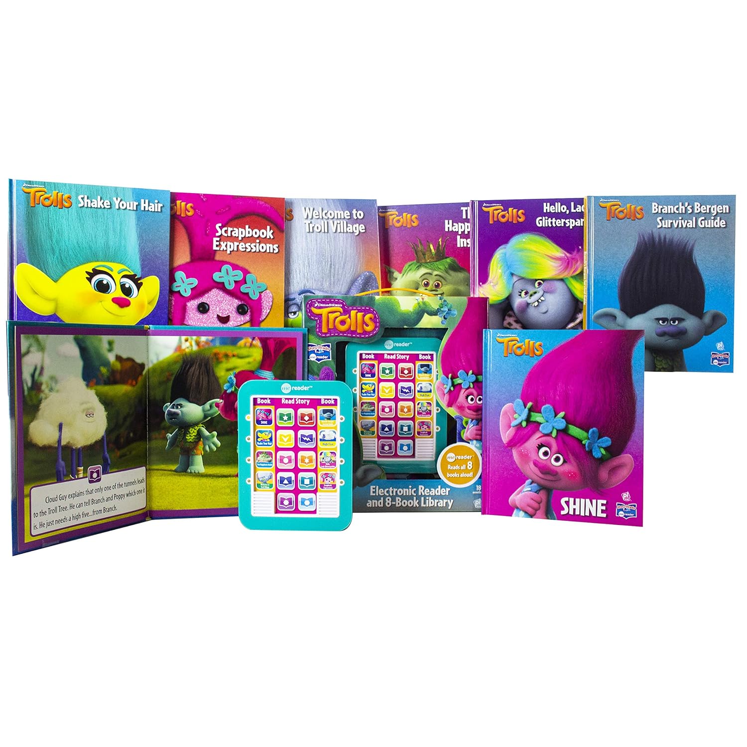 Dreamworks Trolls - Me Reader Electronic Reader 8 Books Library Box Set