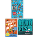 Olaf Falafel 3 Books Collection Set (A Poo on a Pogo Stick, Trixie Pickle Art Avenger, Blobfish)