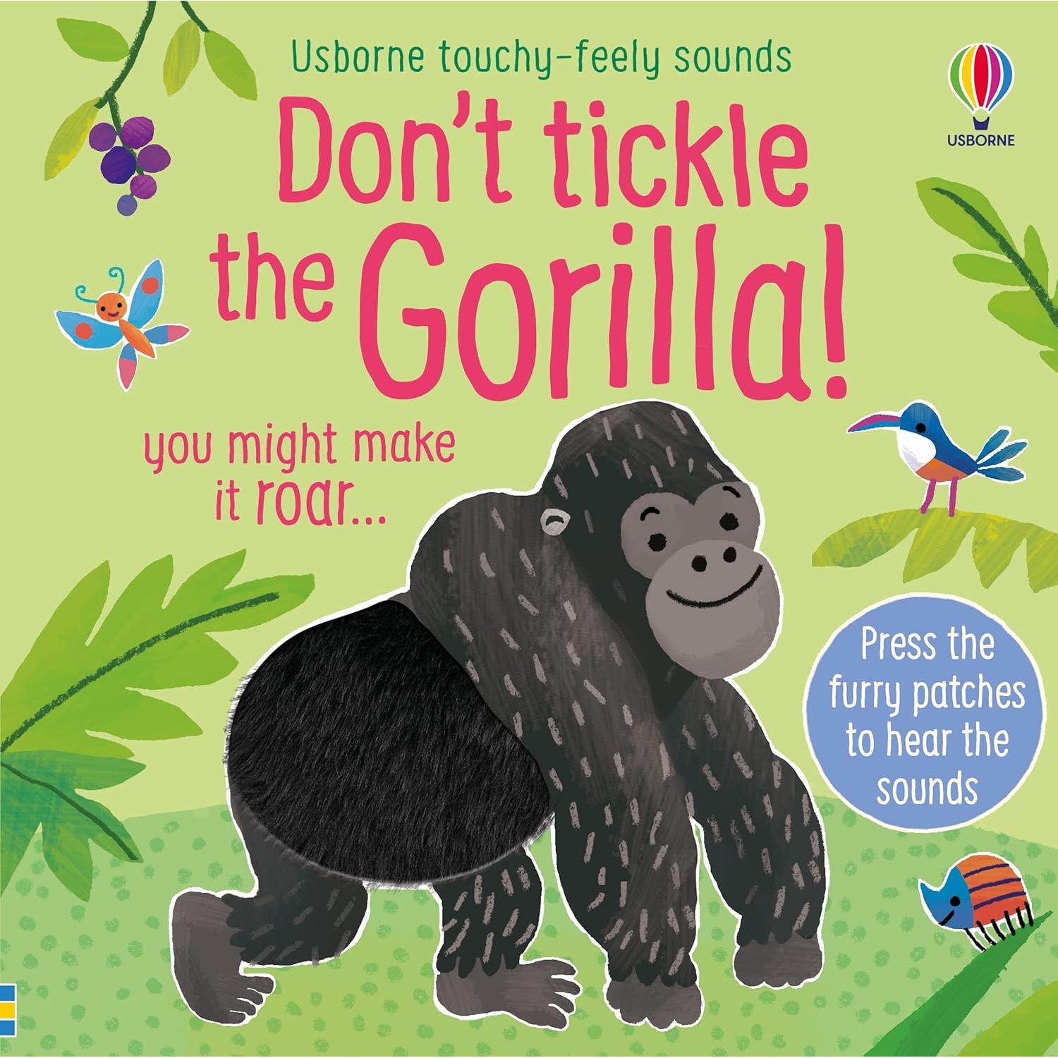 DON'T TICKLE Touchy Feely Sound Books by Sam Taplin 3 Books Collection Set (Gorilla!, Crocodile! & Dinosaur!)