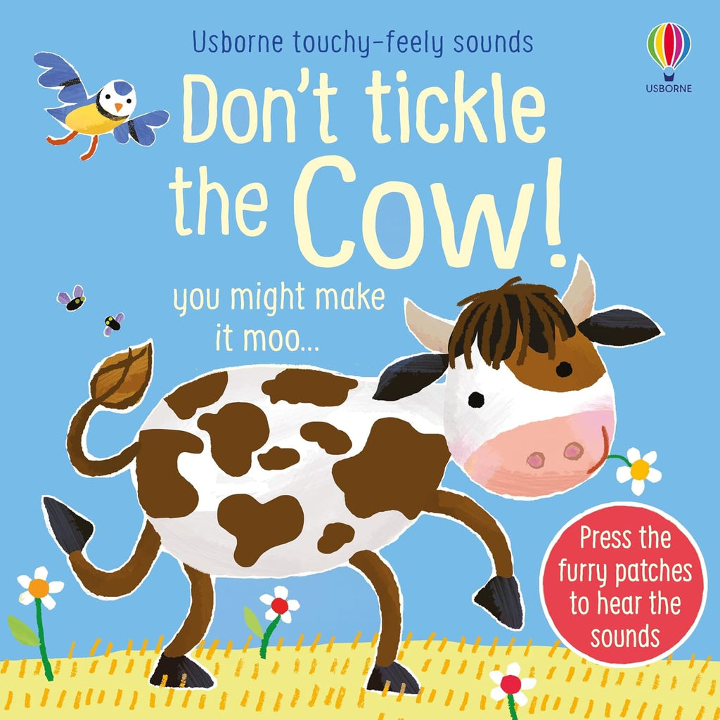 DON'T TICKLE Touchy Feely Sound Books by Sam Taplin 3 Books Collection Set (Cow!, Reindeer! & Dragon)