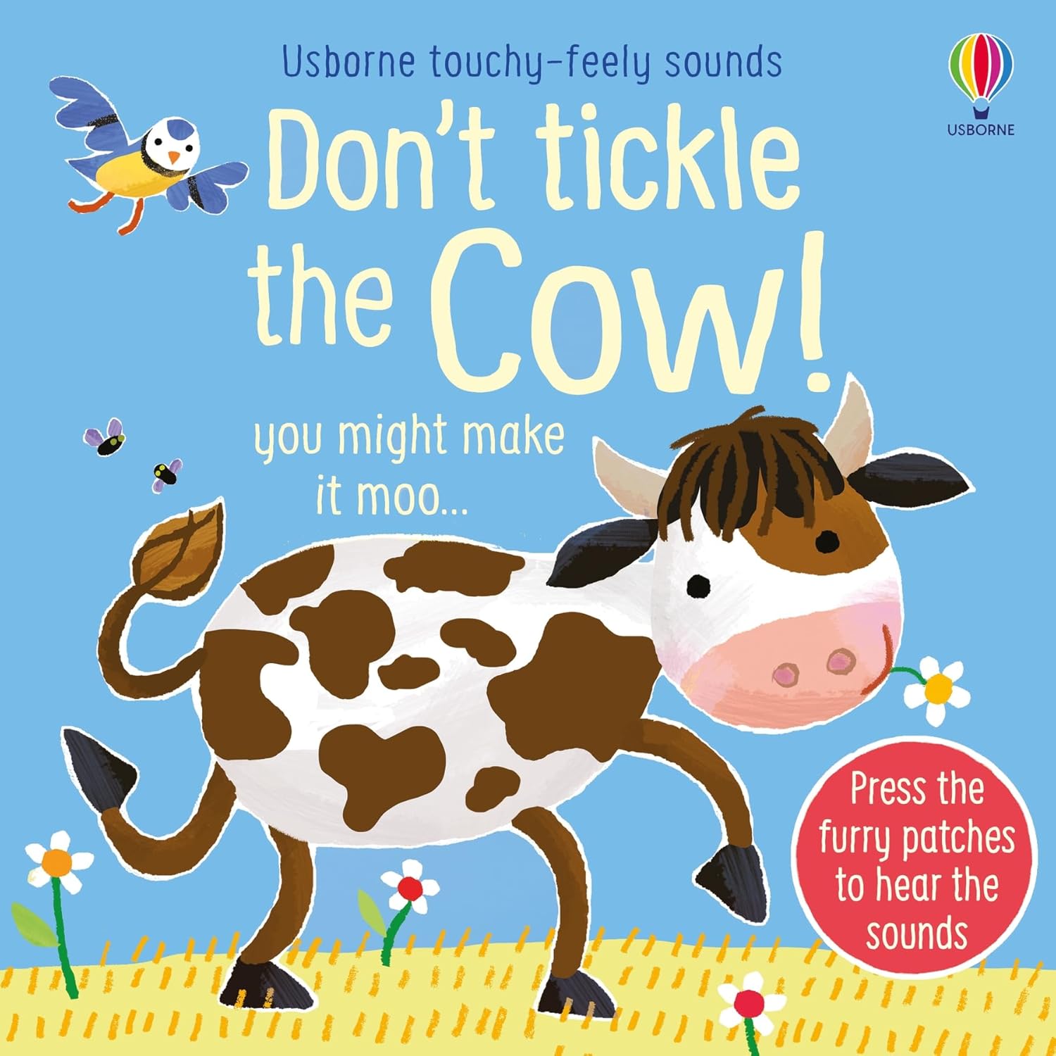 DON'T TICKLE Touchy Feely Sound Books by Sam Taplin 3 Books Collection Set (Cow!, Reindeer! & Dragon)