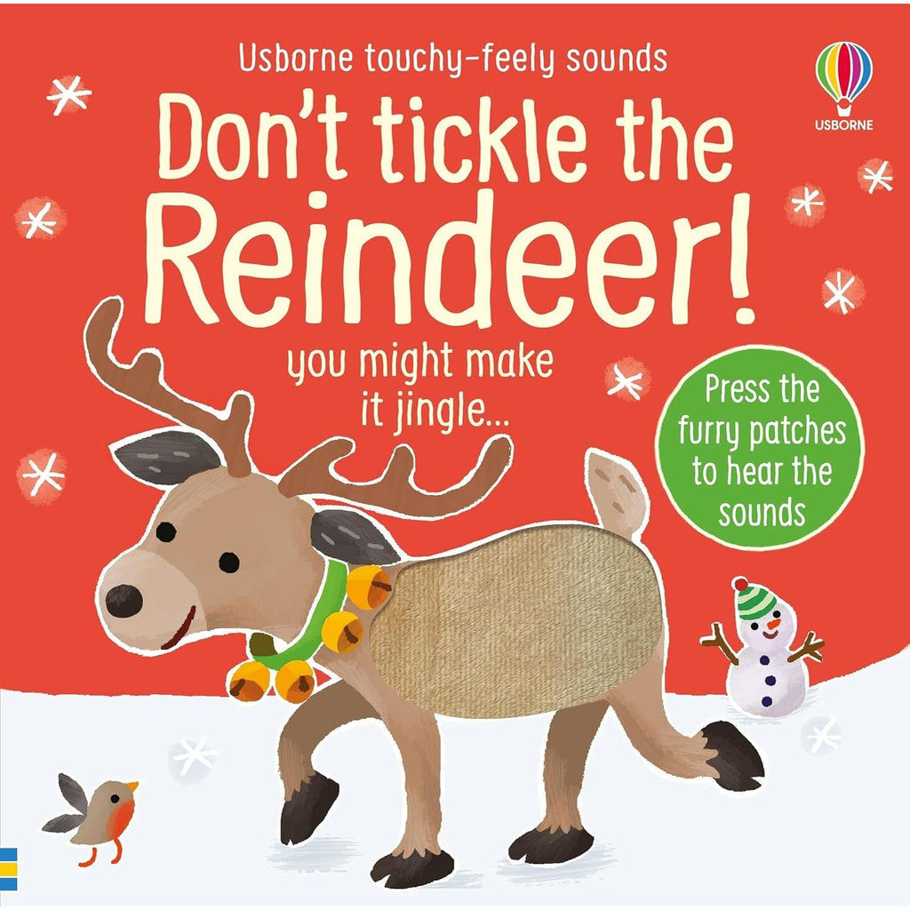 DON'T TICKLE Touchy Feely Sound Books by Sam Taplin 3 Books Collection Set (Cow!, Reindeer! & Dragon)