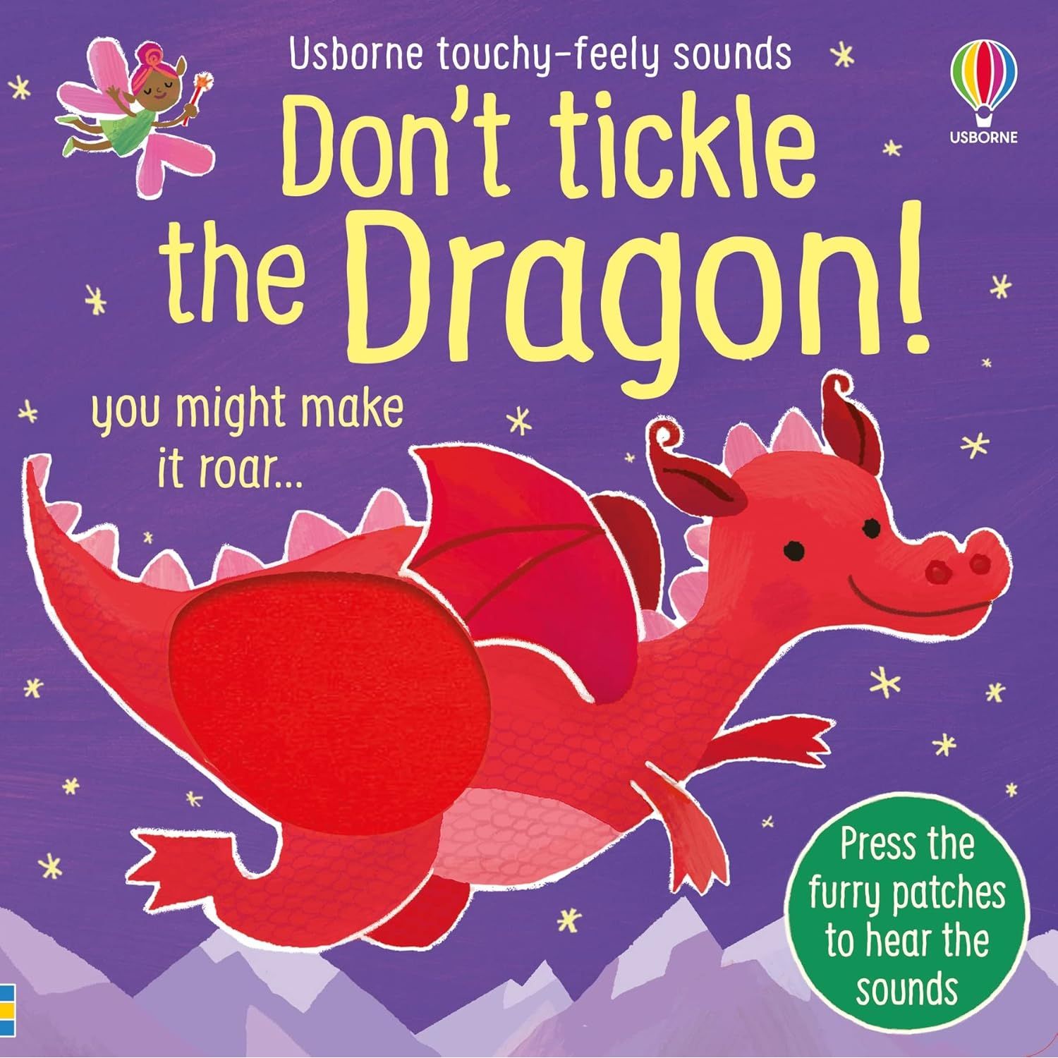 DON'T TICKLE Touchy Feely Sound Books by Sam Taplin 3 Books Collection Set (Cow!, Reindeer! & Dragon)