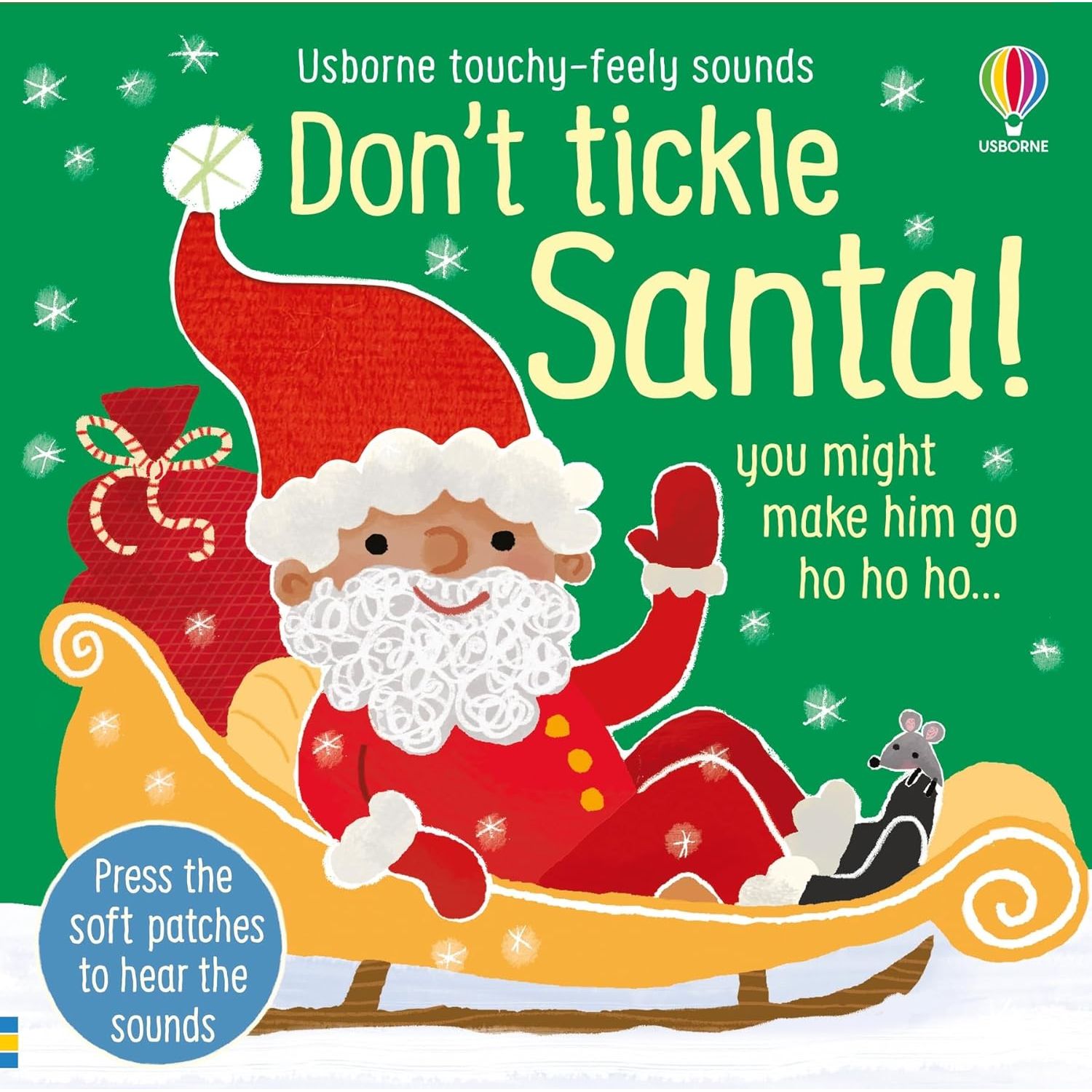 DON'T TICKLE Touchy Feely Sound Books by Sam Taplin 3 Books Collection Set (Penguin!, Dragon & Santa!)