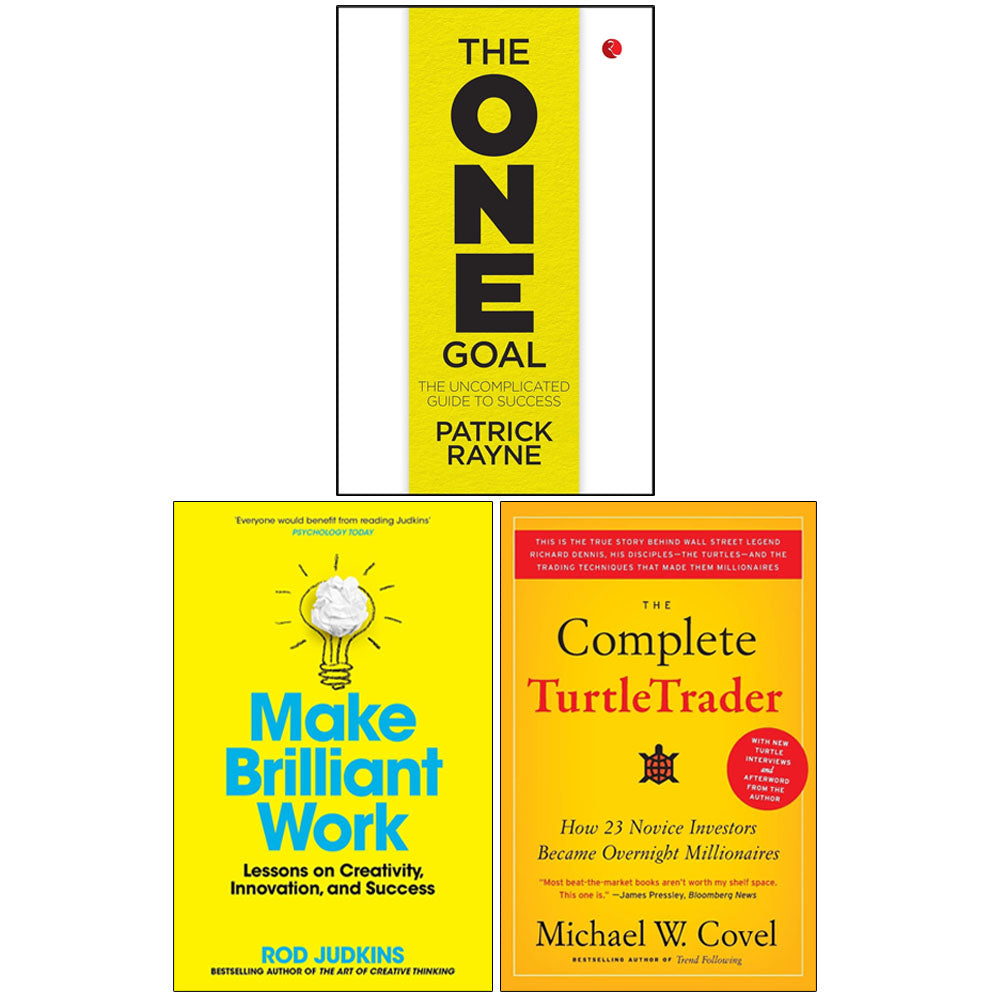 THE ONE GOAL, The Complete TurtleTrader, Make Brilliant Work 3 Books Collection Set