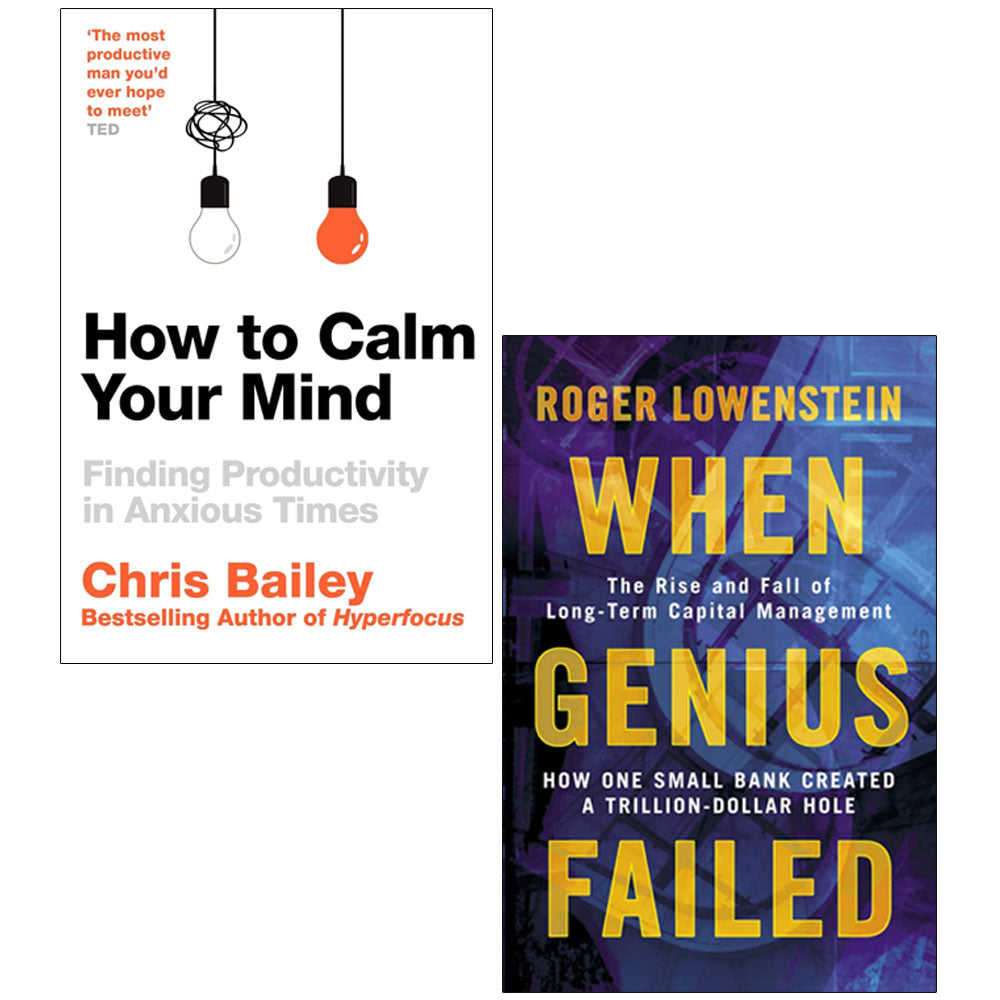 How to Calm Your Mind, When Genius Failed 2 Books Collection Set