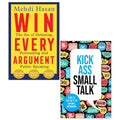 Win Every Argument, Kick Ass Small Talk 2 Books Collection Set Paperback