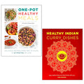 Healthy Indian Curry Dishes, One Pot Healthy Meals 2 Books Collection Set