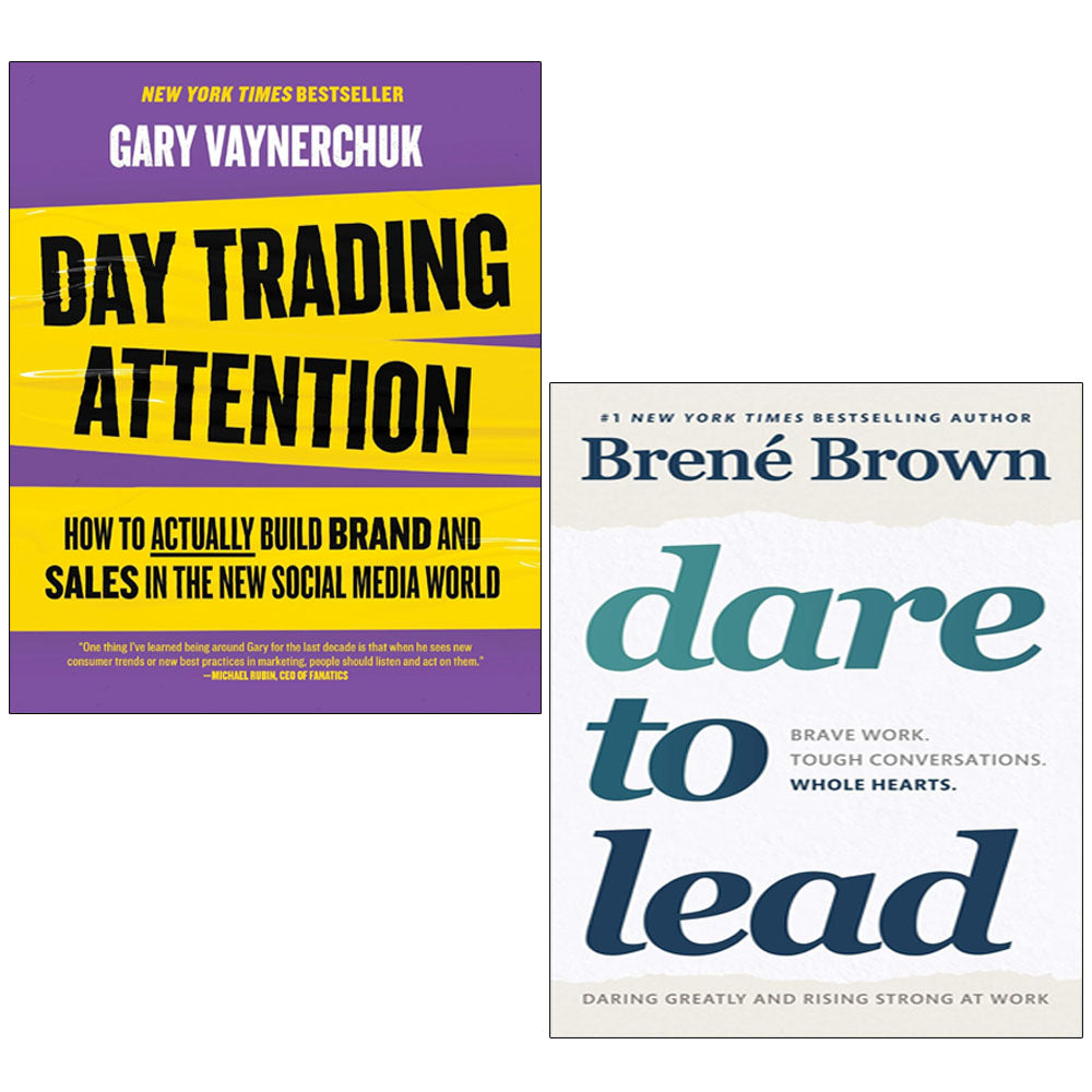 Day Trading Attention,Dare to Lead 2 Books Collection Set Mixedlot
