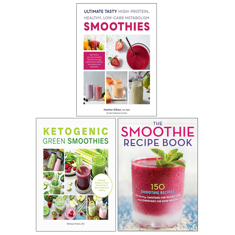 The Smoothie Recipe Book,Ultimate Tasty High Protein, Ketogenic Green Smoothies 3 Books Collection Set