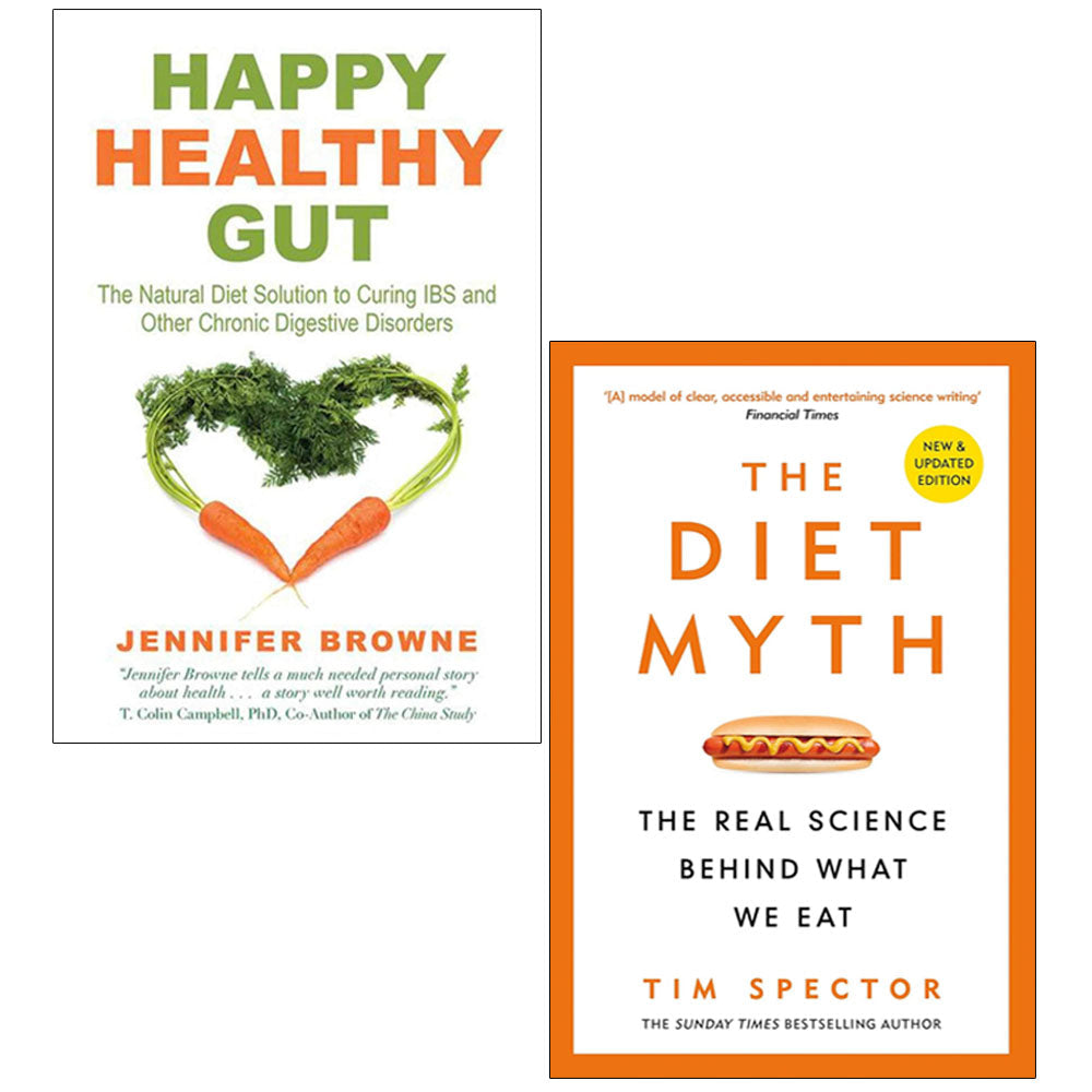 Happy Healthy Gut, The Diet Myth 2 Books Collection Set