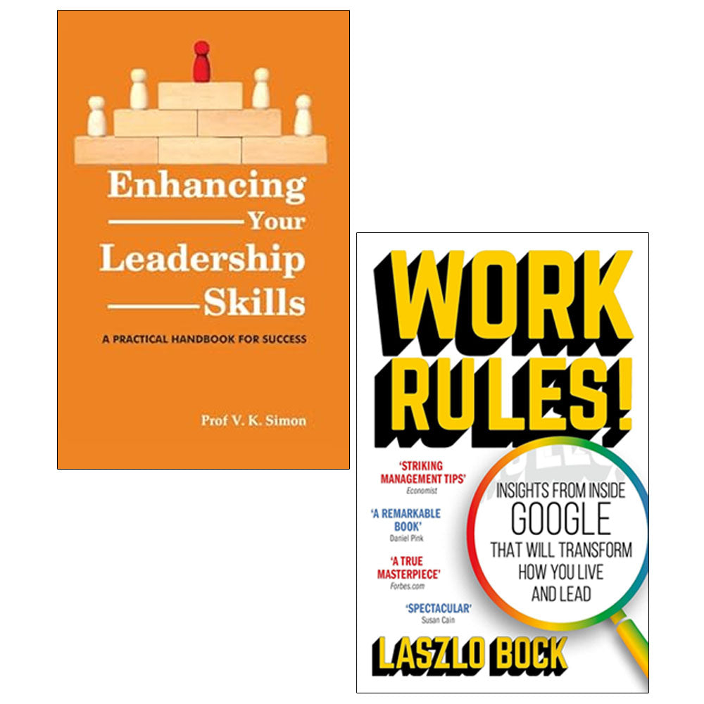 Enhancing Your Leadership Skills,Work Rules 2 Books Collection Set