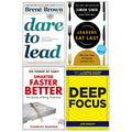 Dare to Lead, Smarter Faster Better, Leaders Eat Last, Deep Focus 4 Books Collection Set