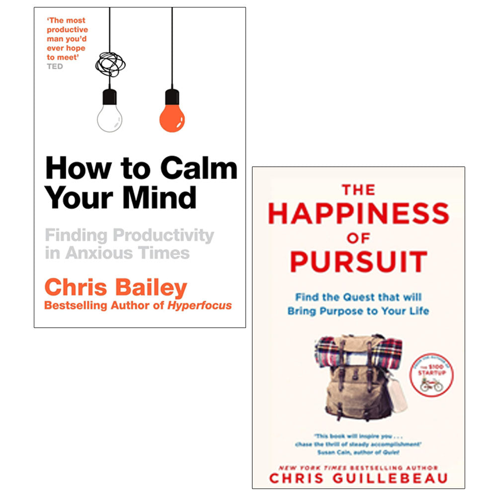 How to Calm Your Mind, The Happiness of Pursuit 2 Books Collection Set