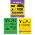 Day Trading Attention, You Are a Badass at Making Money, You Are a Badass 3 Books Collection Set